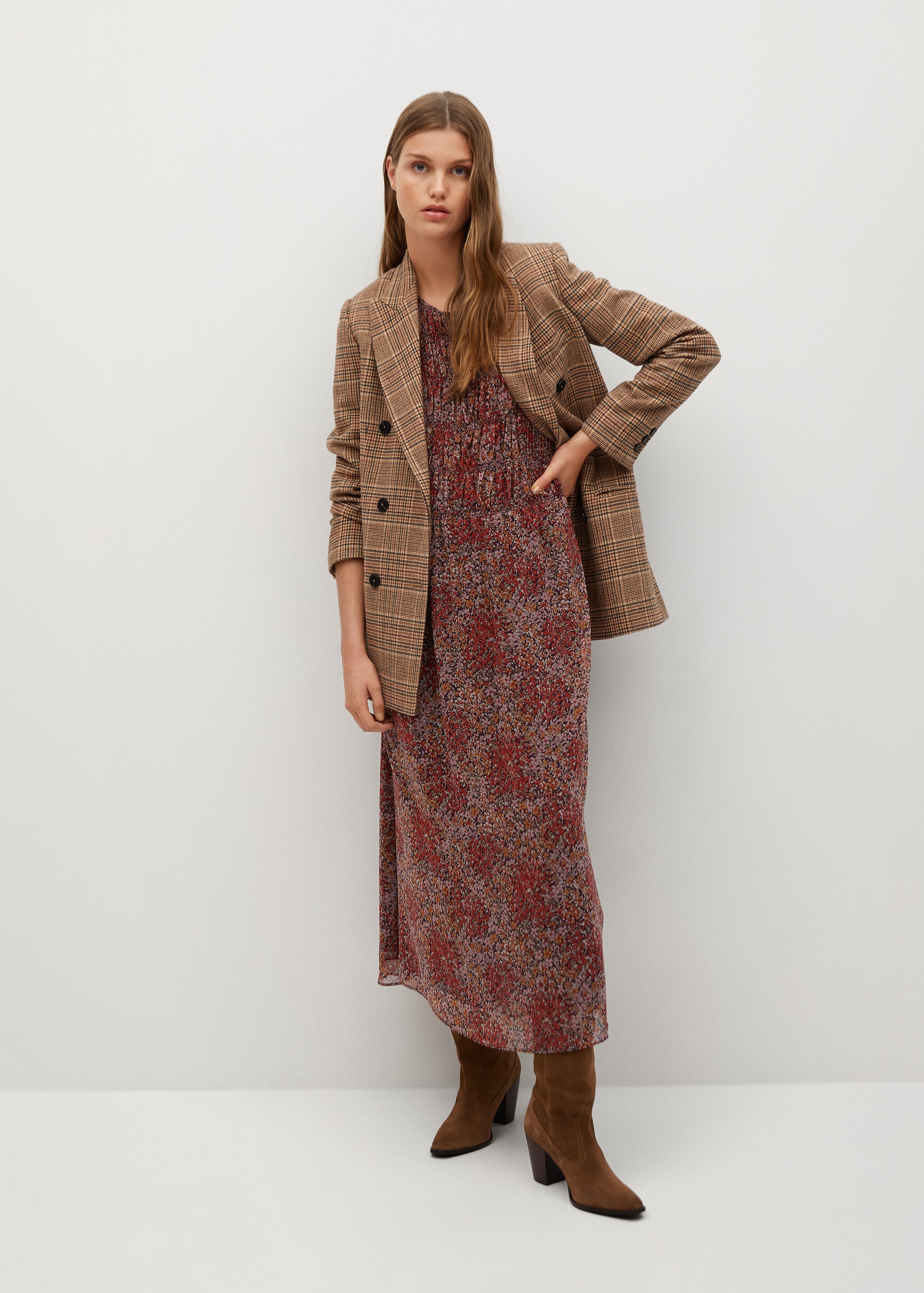 Vestido estampado floral - Plano general