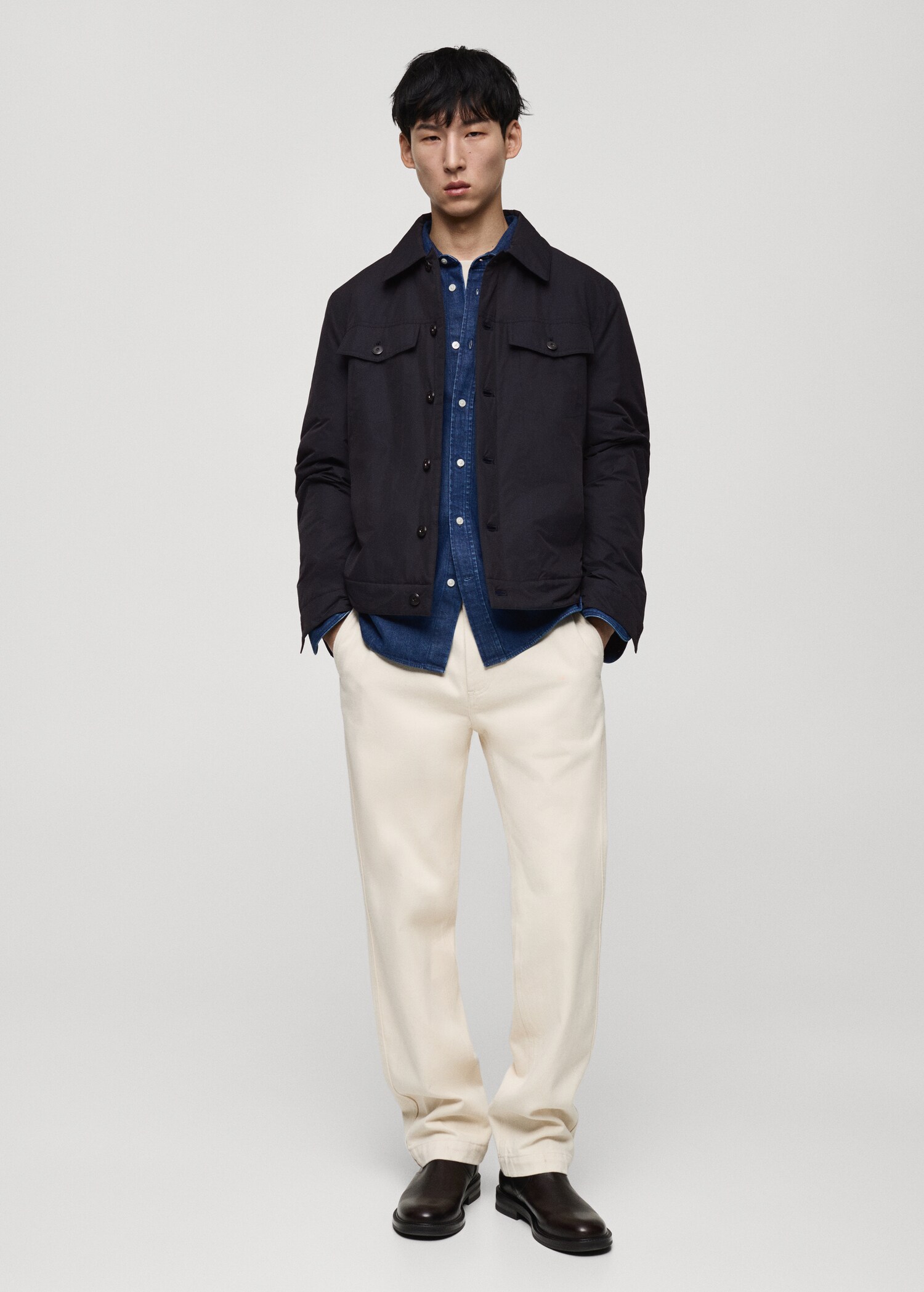Water-repellent quilted jacket - General plane