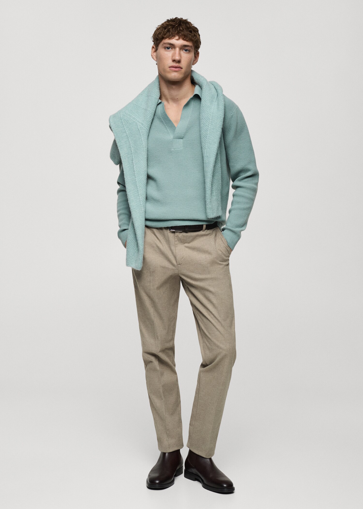 Regular-Fit-Flanellhose - Allgemeine Ansicht