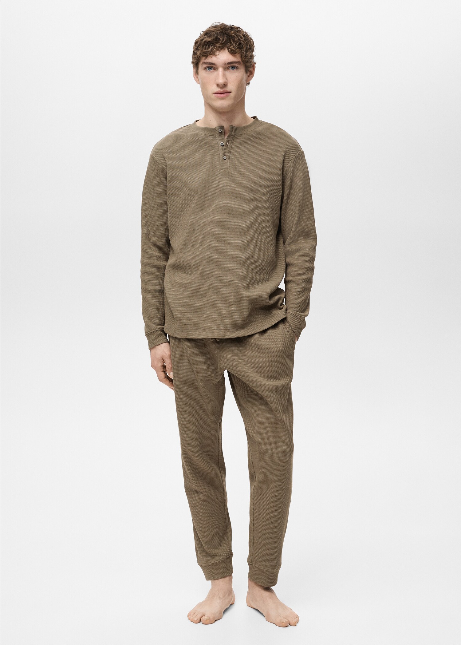 Cotton structured pyjama pack - General plane