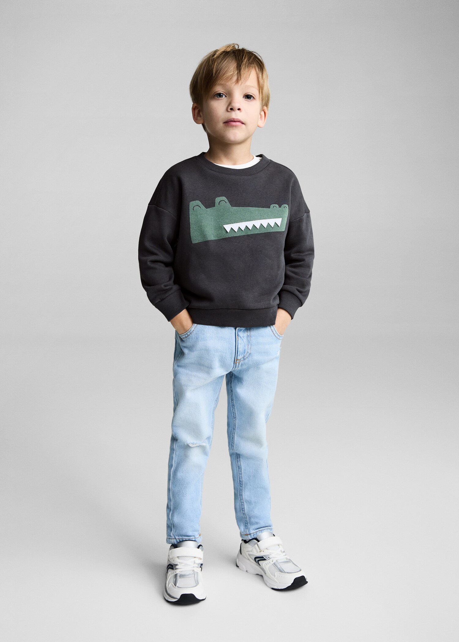 Dessuadora dibuix estampat - Pla general