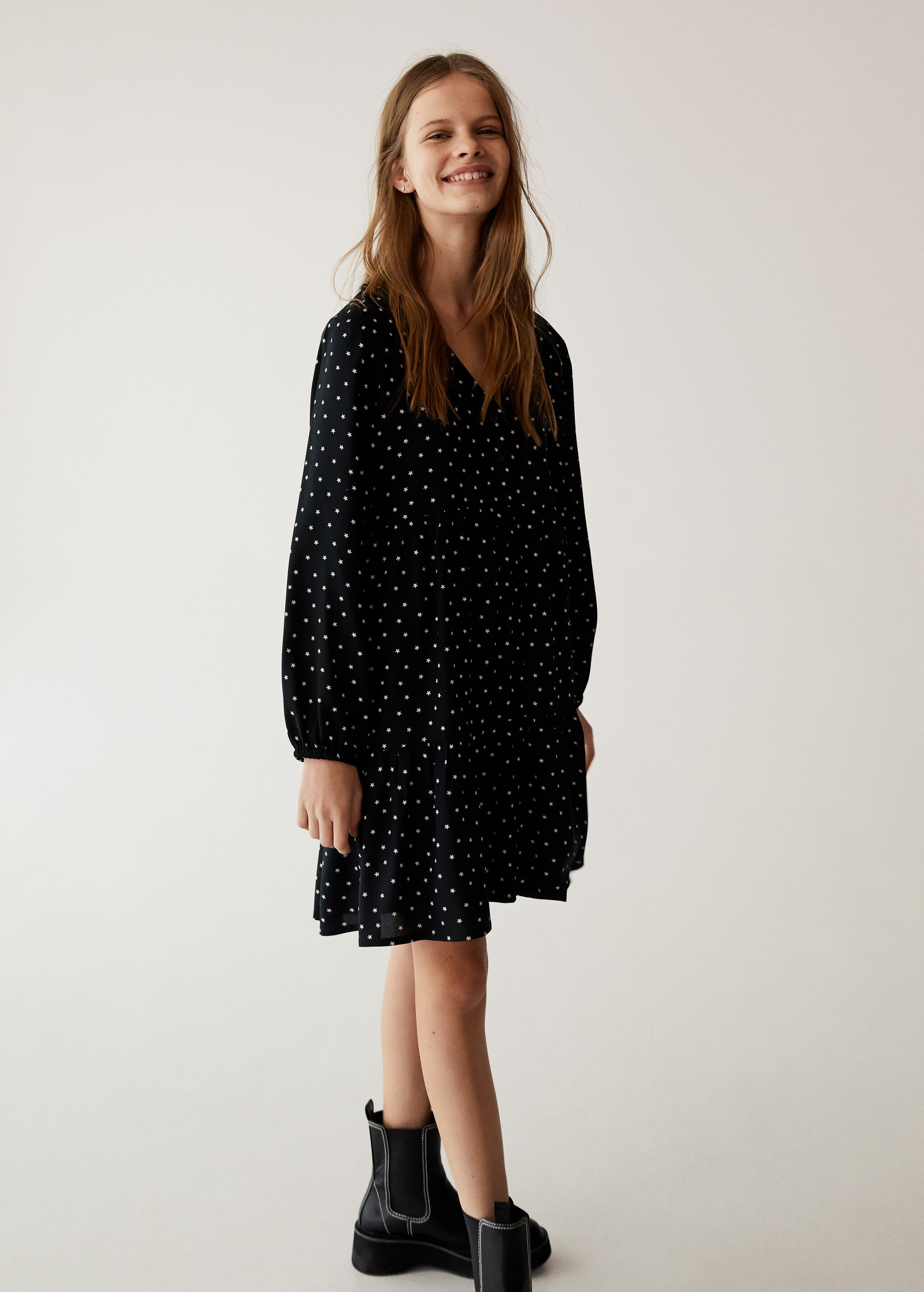 Printed short dress - General plane