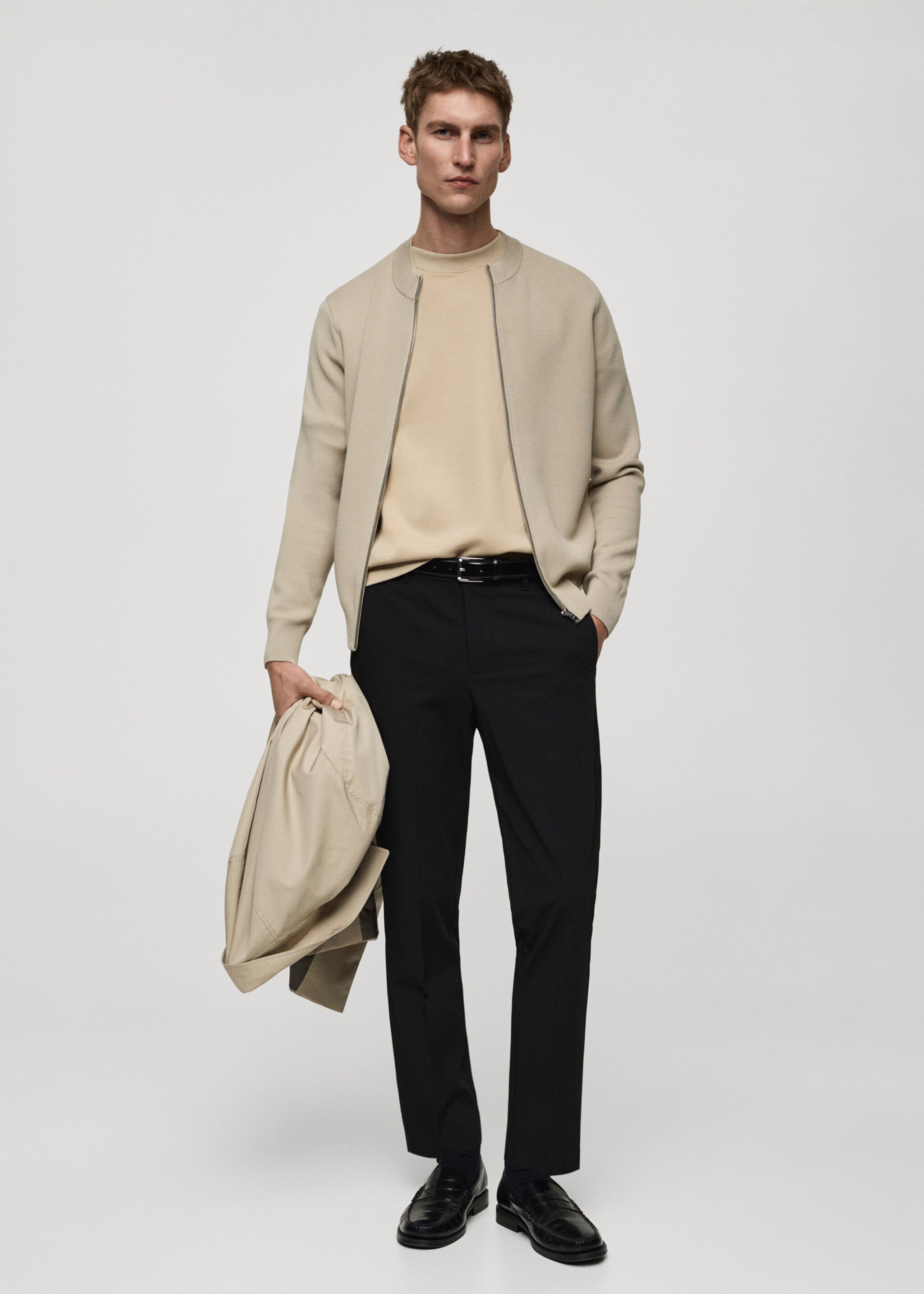 Maglietta cotone regular-fit - Piano generale, Beige. Ref: 87022891-00.