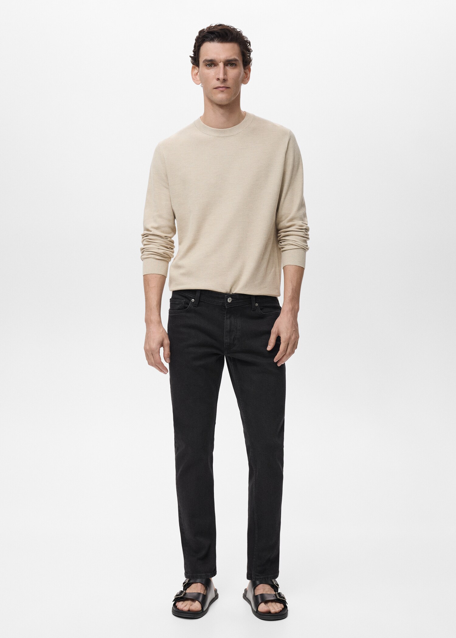 Slim fit black Jan jeans - General plane