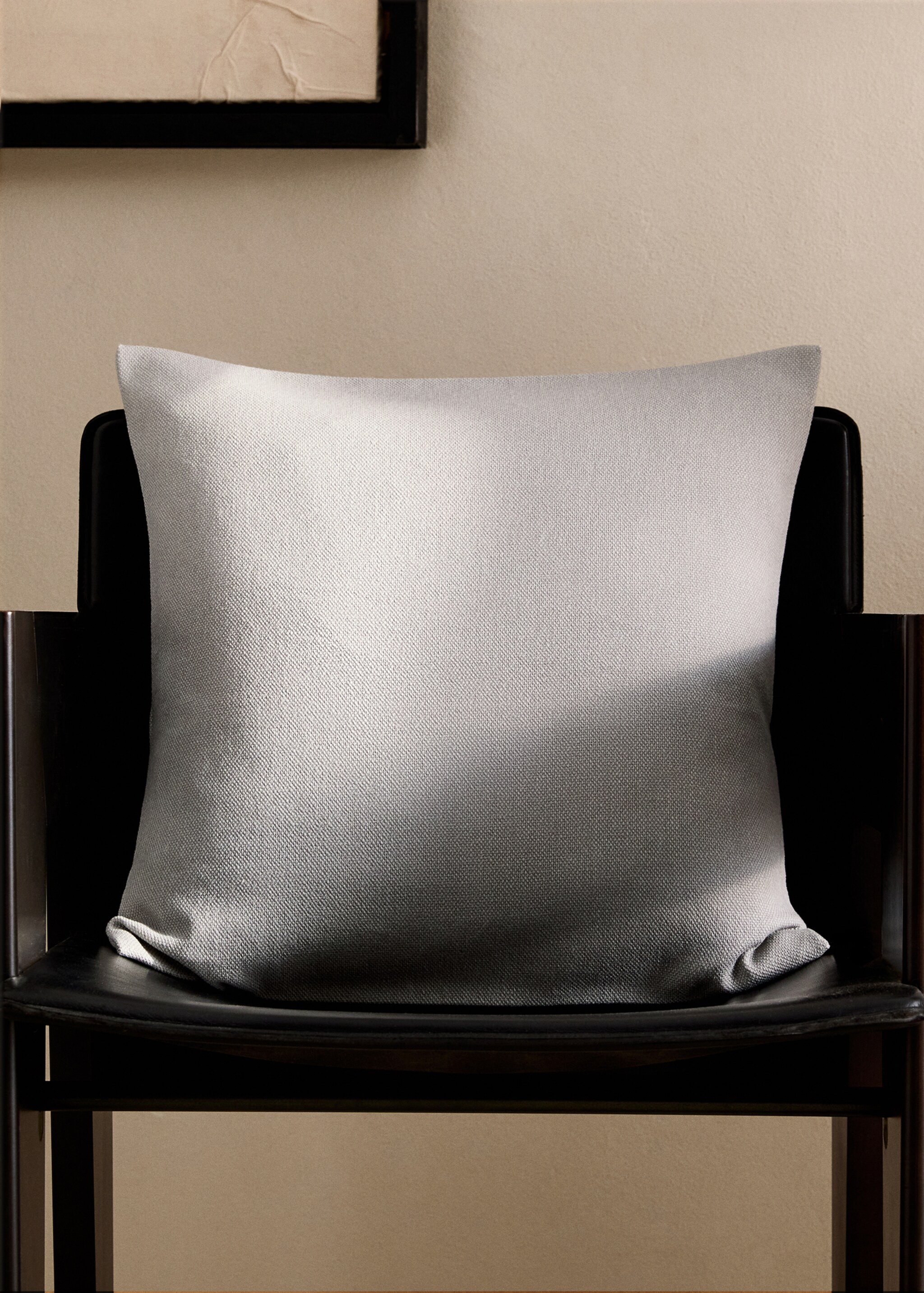 Cushion cover with structure, 45x45 cm - General plane, Light/Pastel Grey. Ref: 87022915-00.