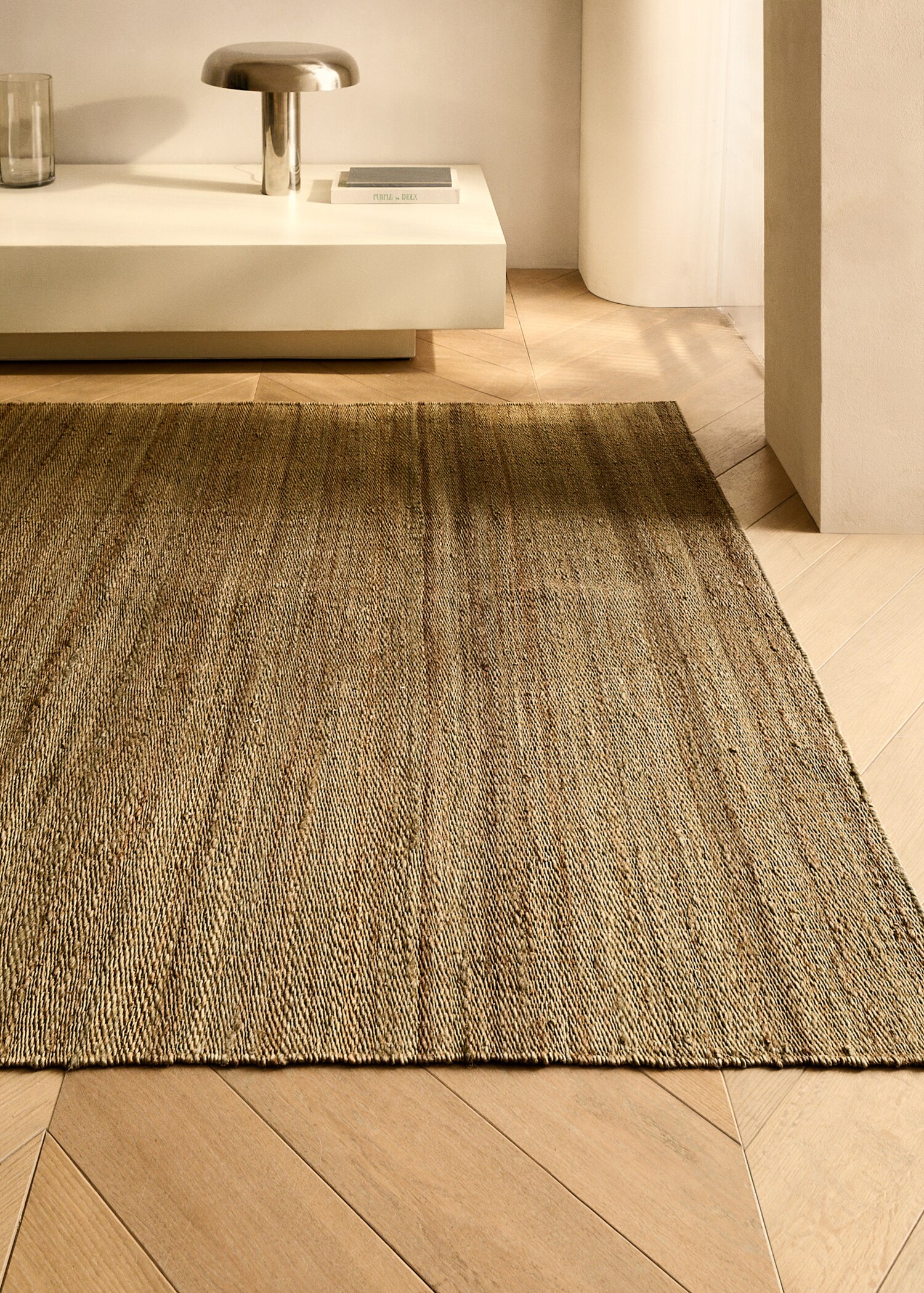 Overdyed geflochtener Teppich - Allgemeine Ansicht