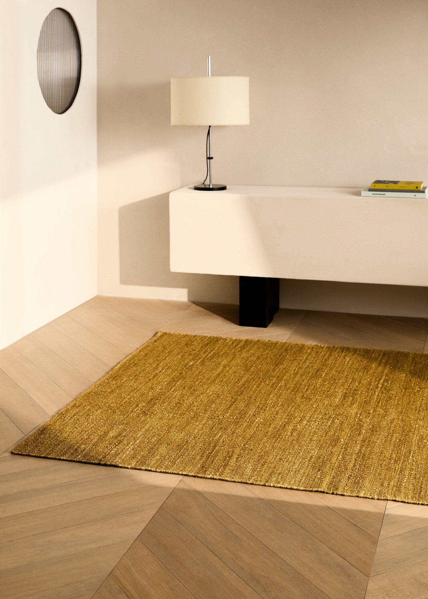 Overdyed geflochtener Teppich - Allgemeine Ansicht