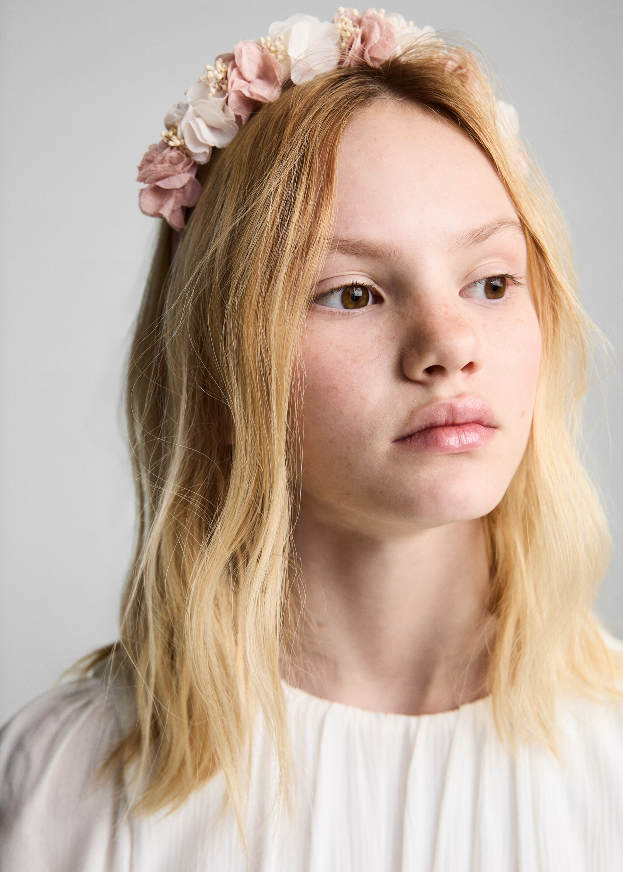 Bandolete flores - Plano geral, Rosa-pálido. Ref: 87023651-00.