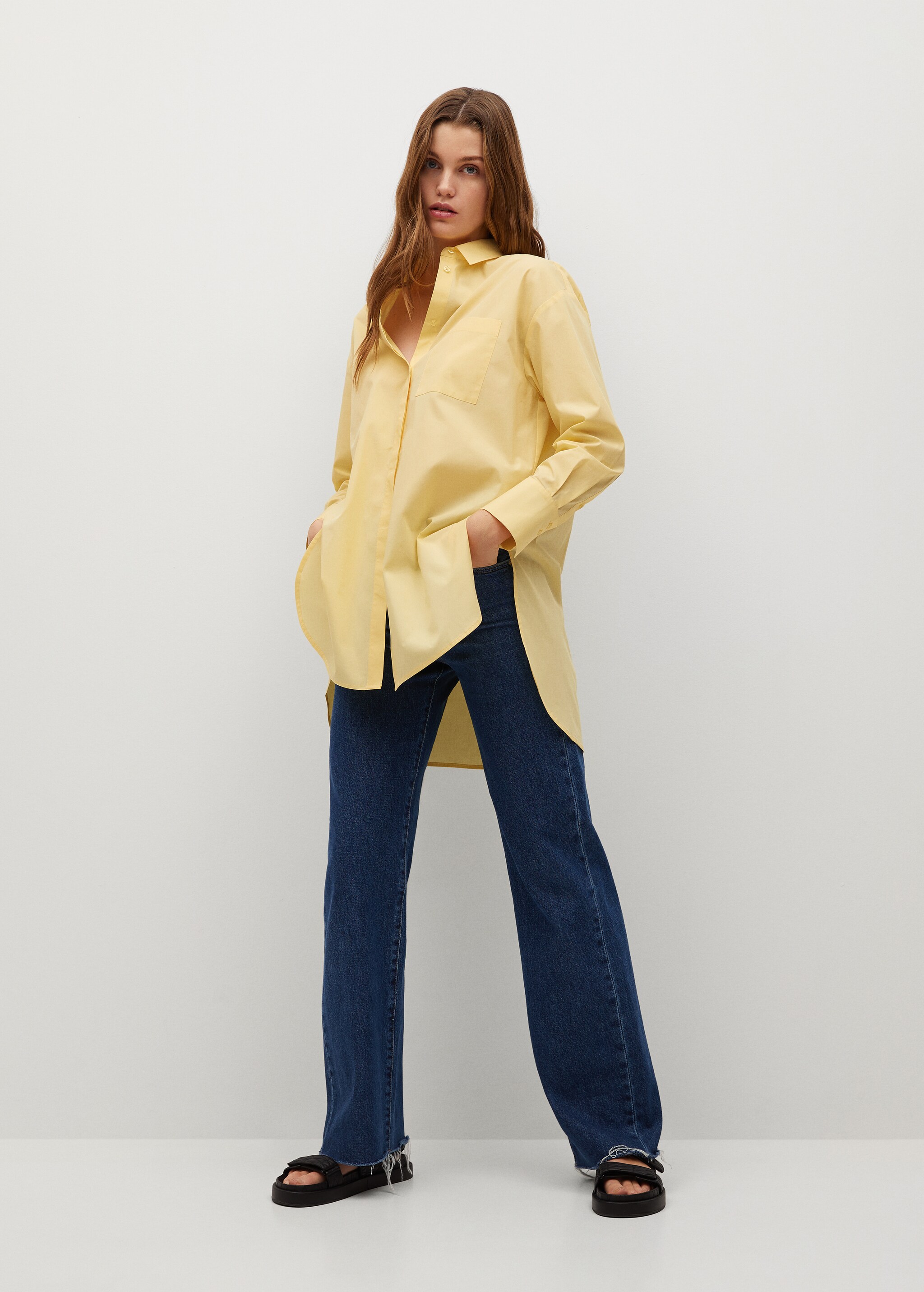 Oversize poplin shirt - General plane