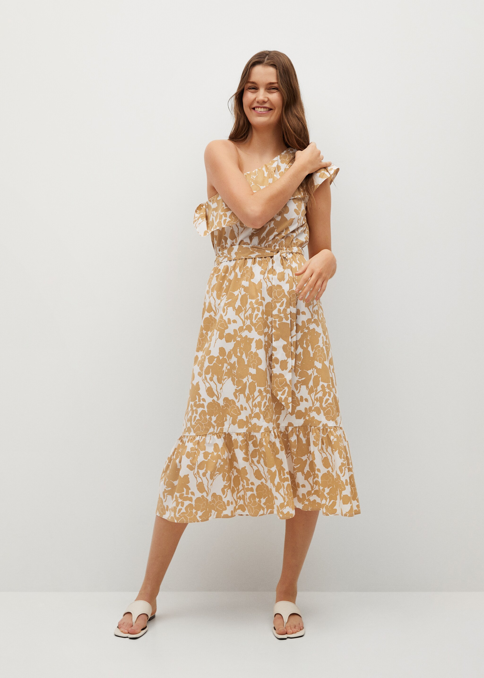 Vestido algodón estampado - Plano general
