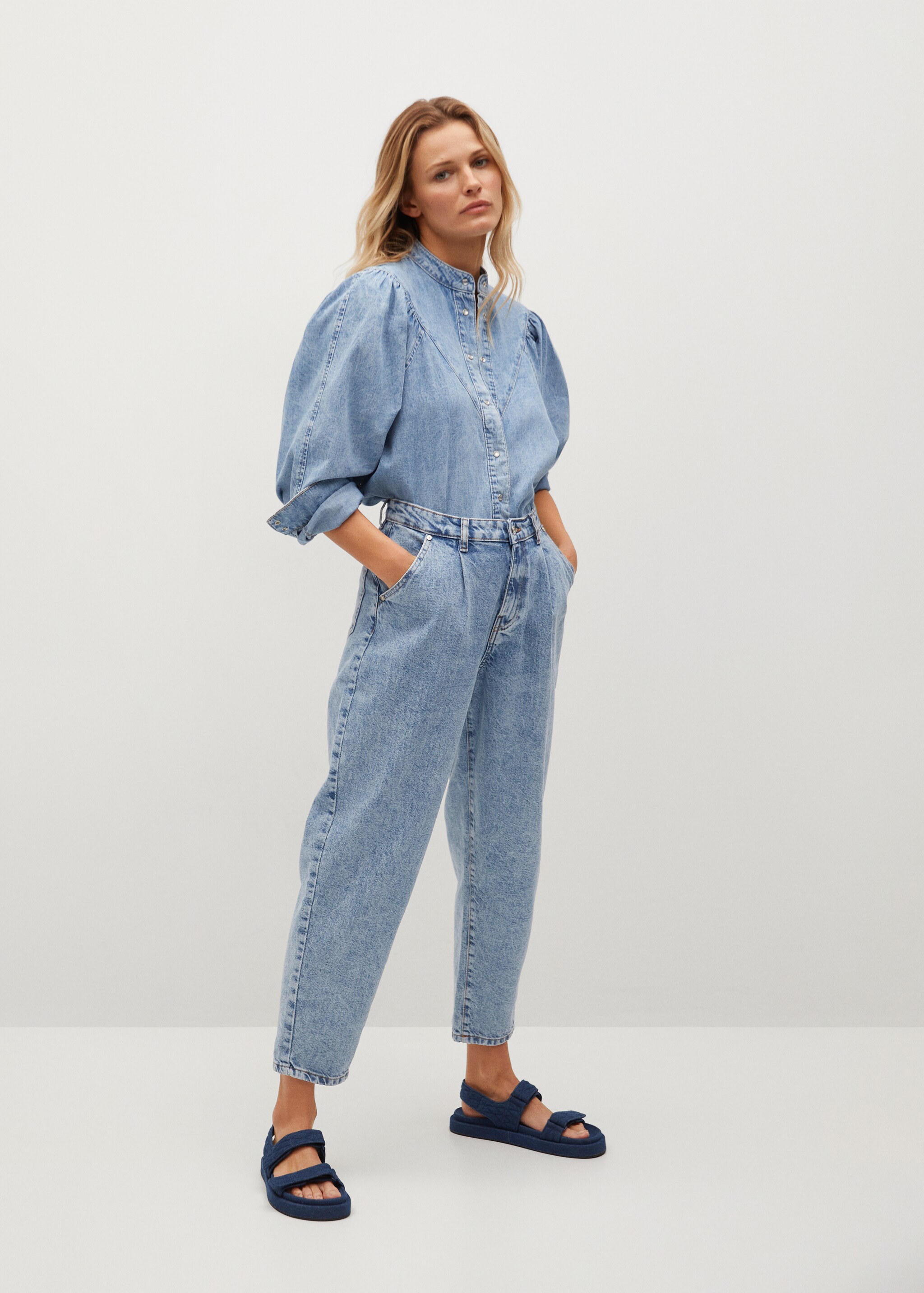 Jeans slouchy pinzas  - Plano general