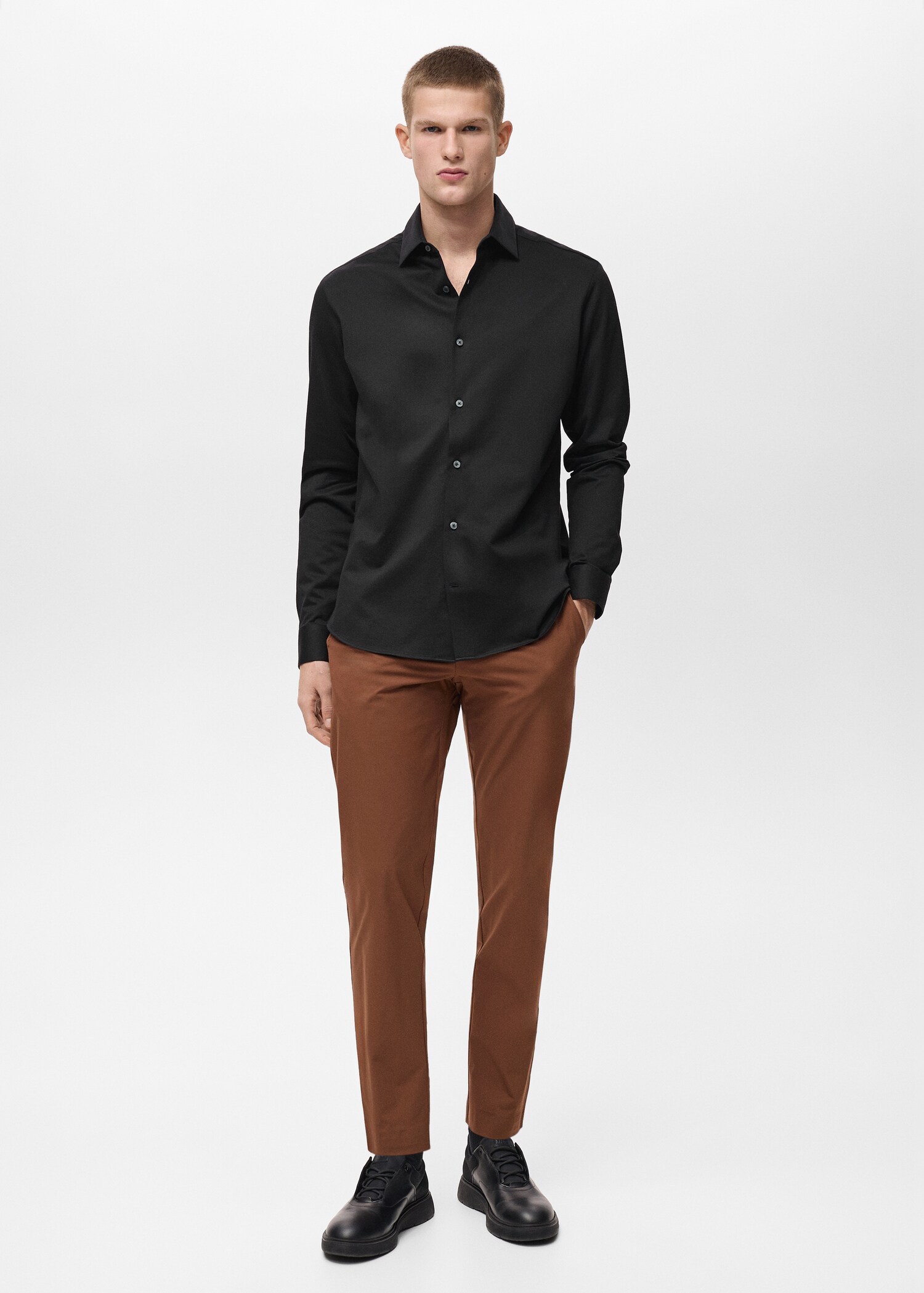 Comfort stretch non-iron shirt - General plane