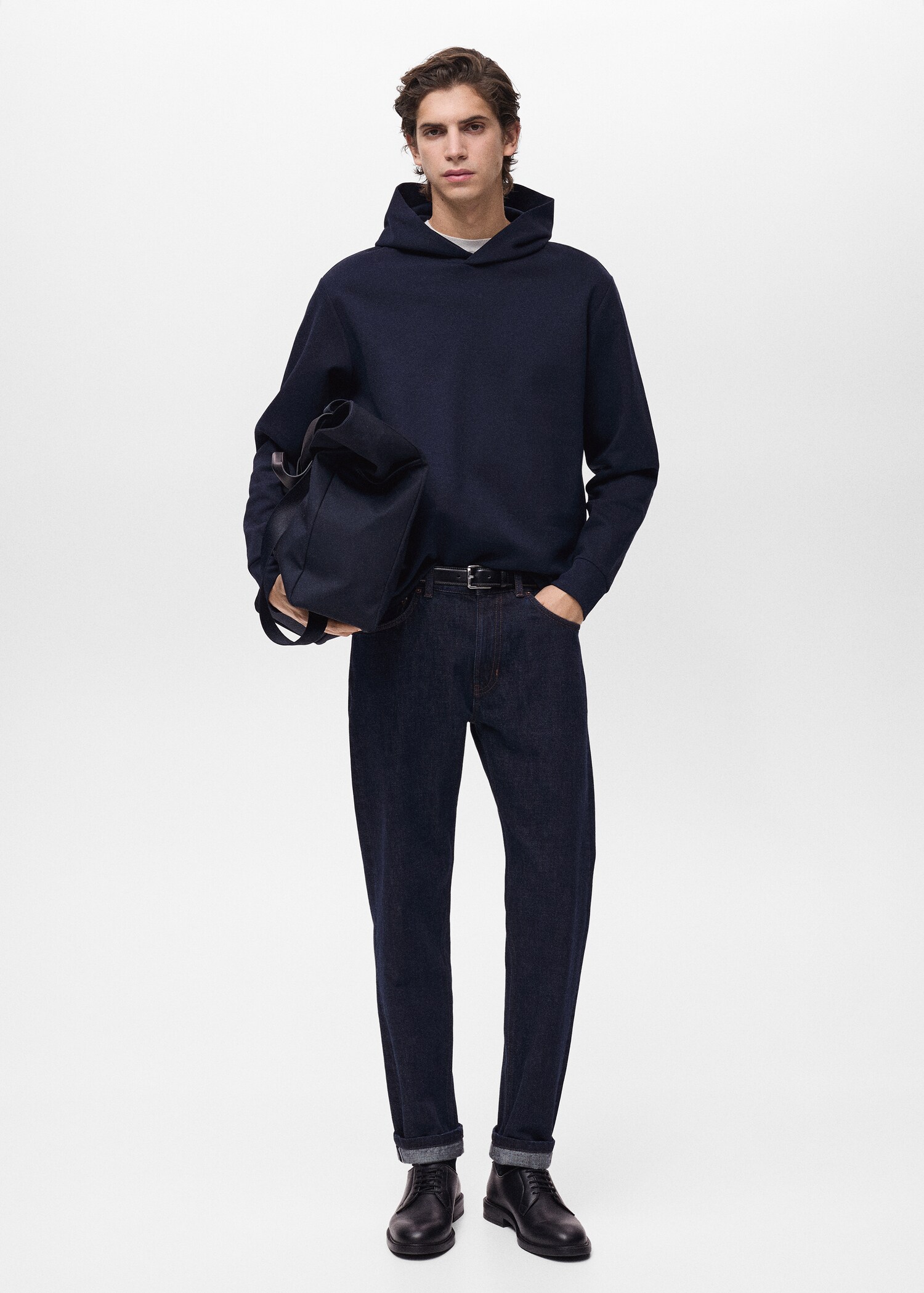 Regular-fit cotton hoodie - General plane