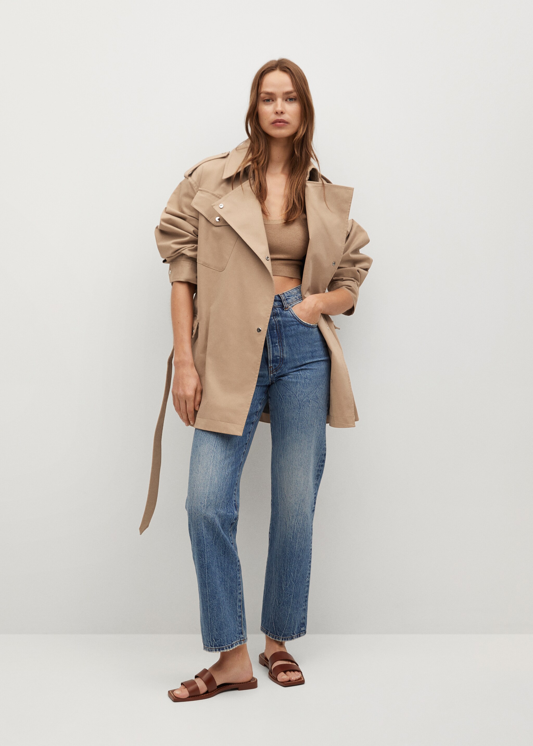 Parka oversize water-repellent - Plano general