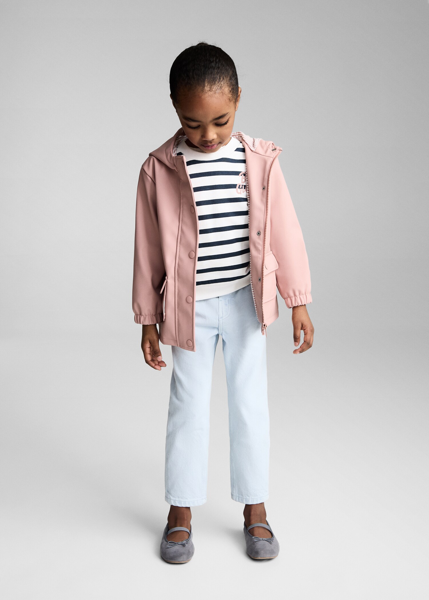 Quilted hooded parka - General plane