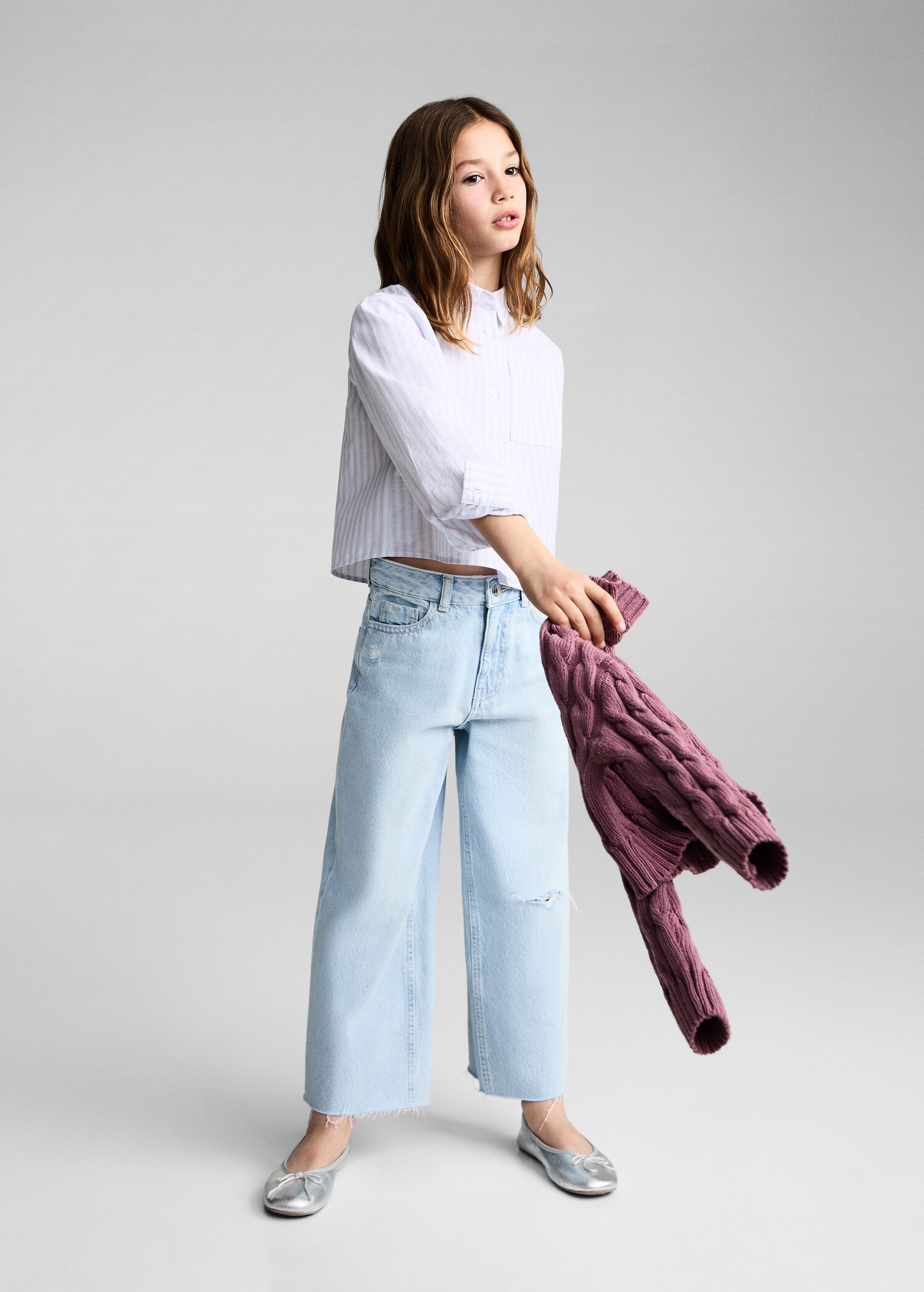 Camisa rayas bolsillo - Plano general