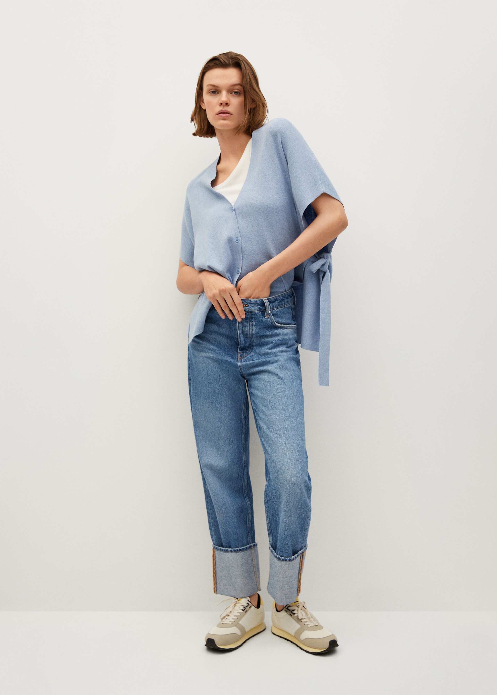 Cárdigan fluido oversize - Plano general