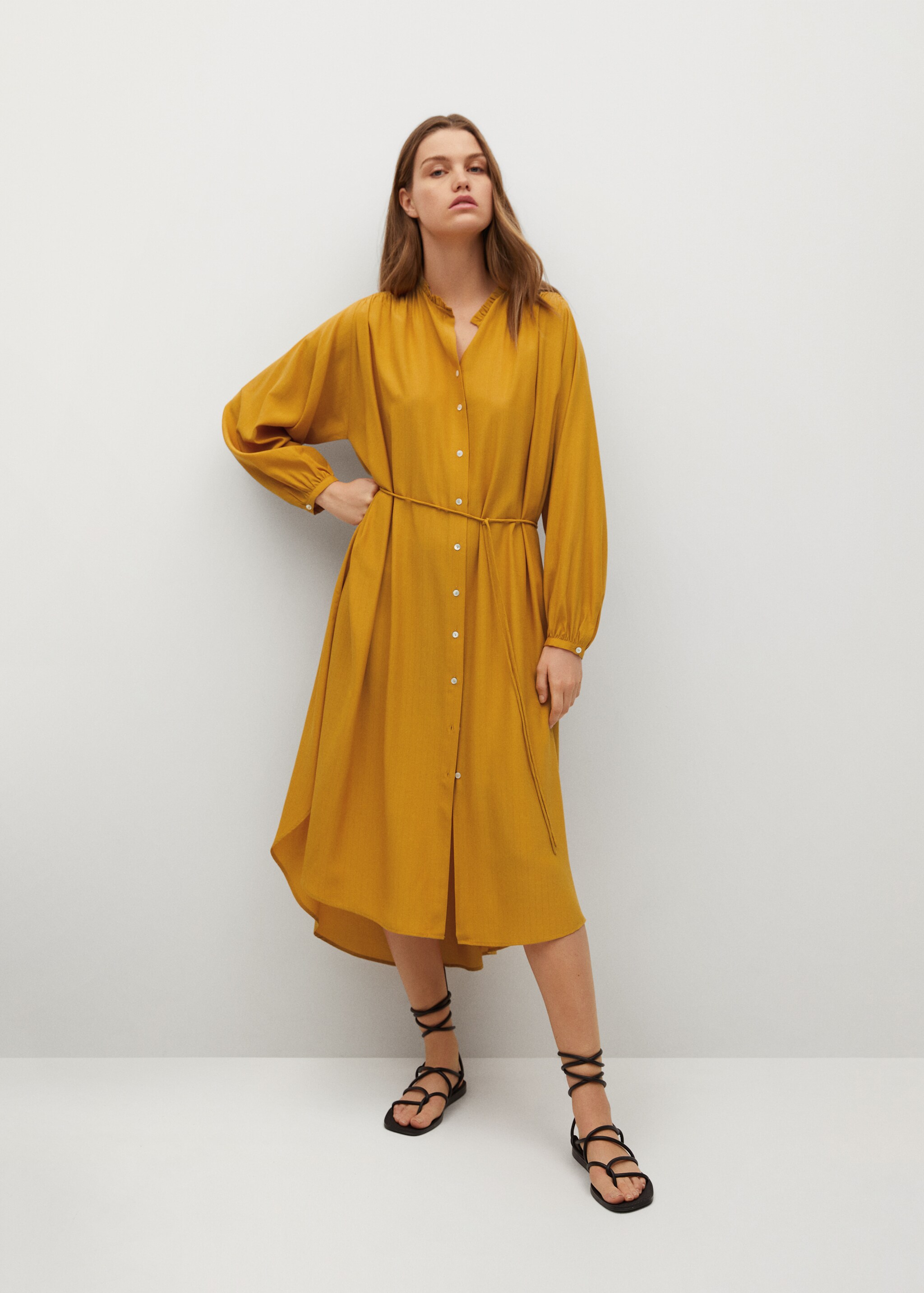 Midi shirt dress - General plane