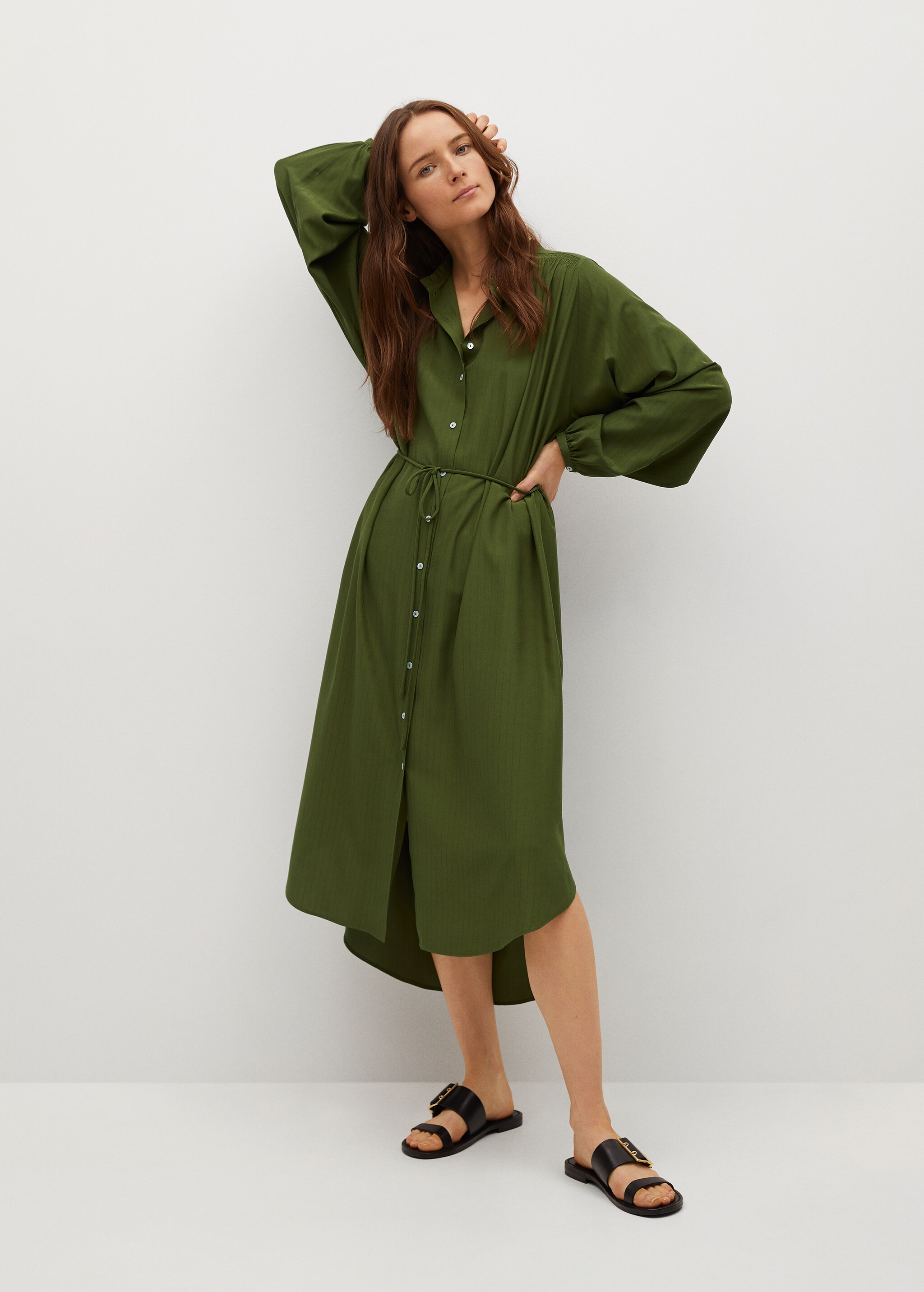 Midi shirt dress - General plane
