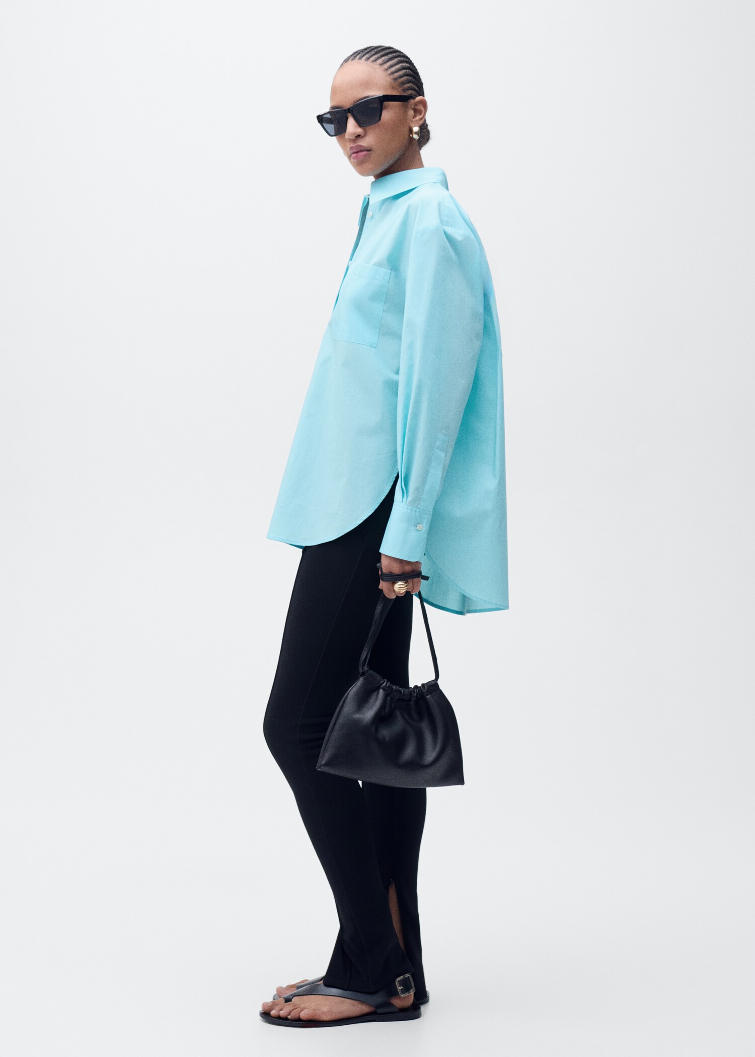 Oversize poplin shirt - General plane