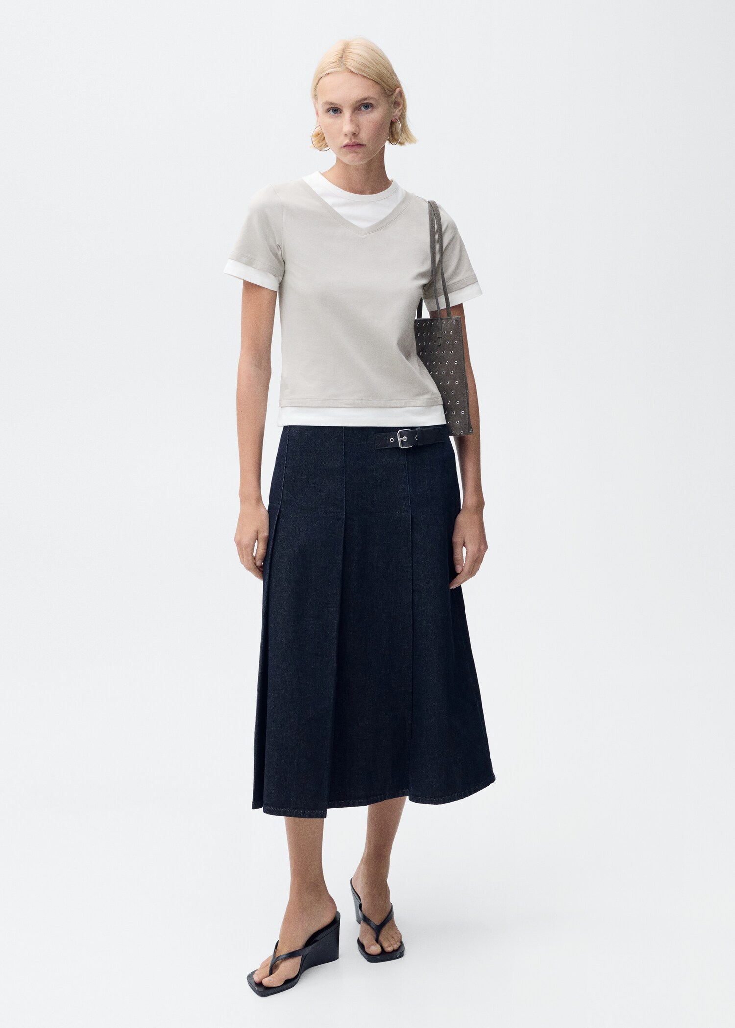 Gecombineerd katoenen T-shirt - Overzichtstekening