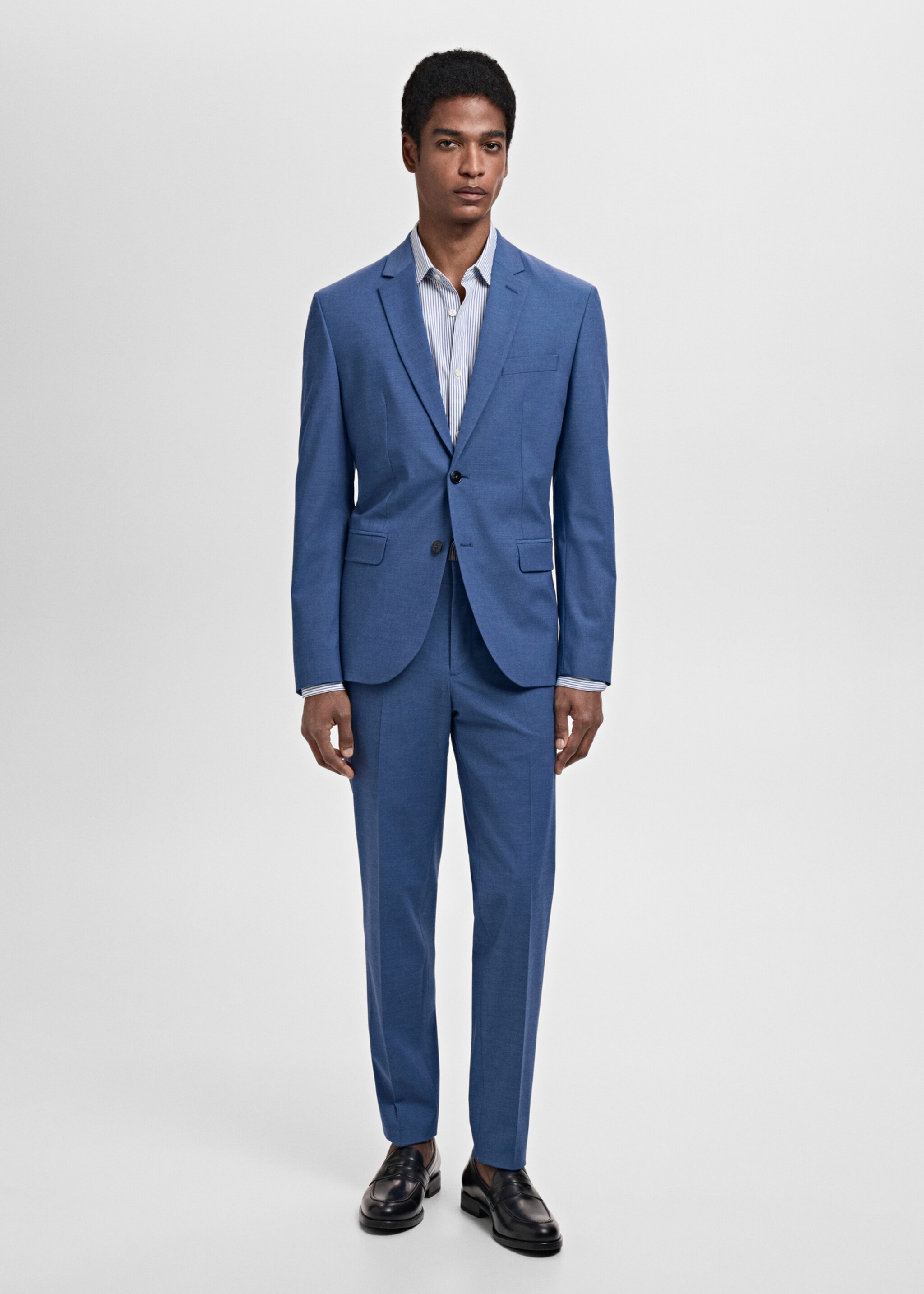 Americana traje París super slim fit - Plano general, Azul. Ref: 87025932-00.