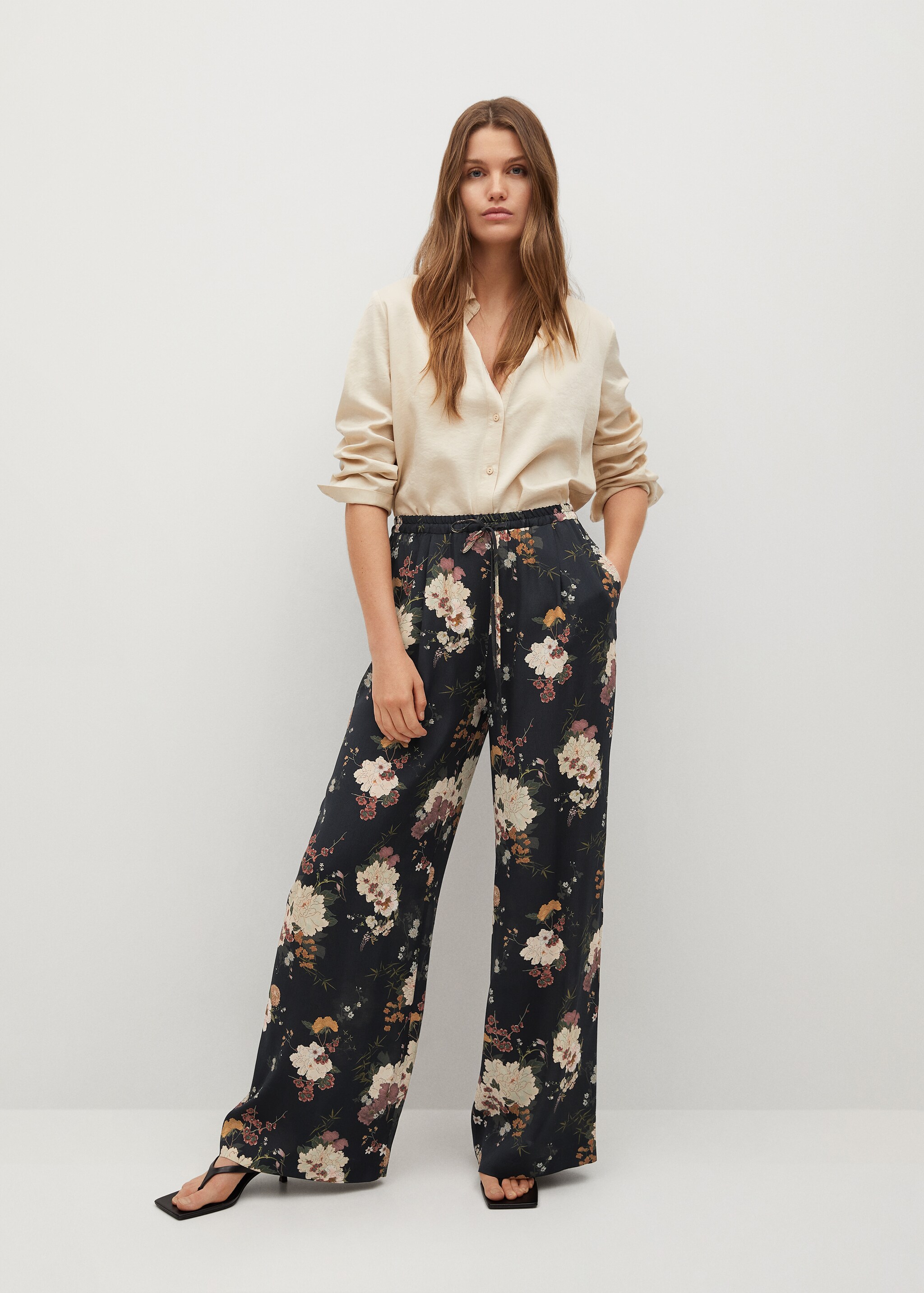 Pantalón fluido estampado - Plano general