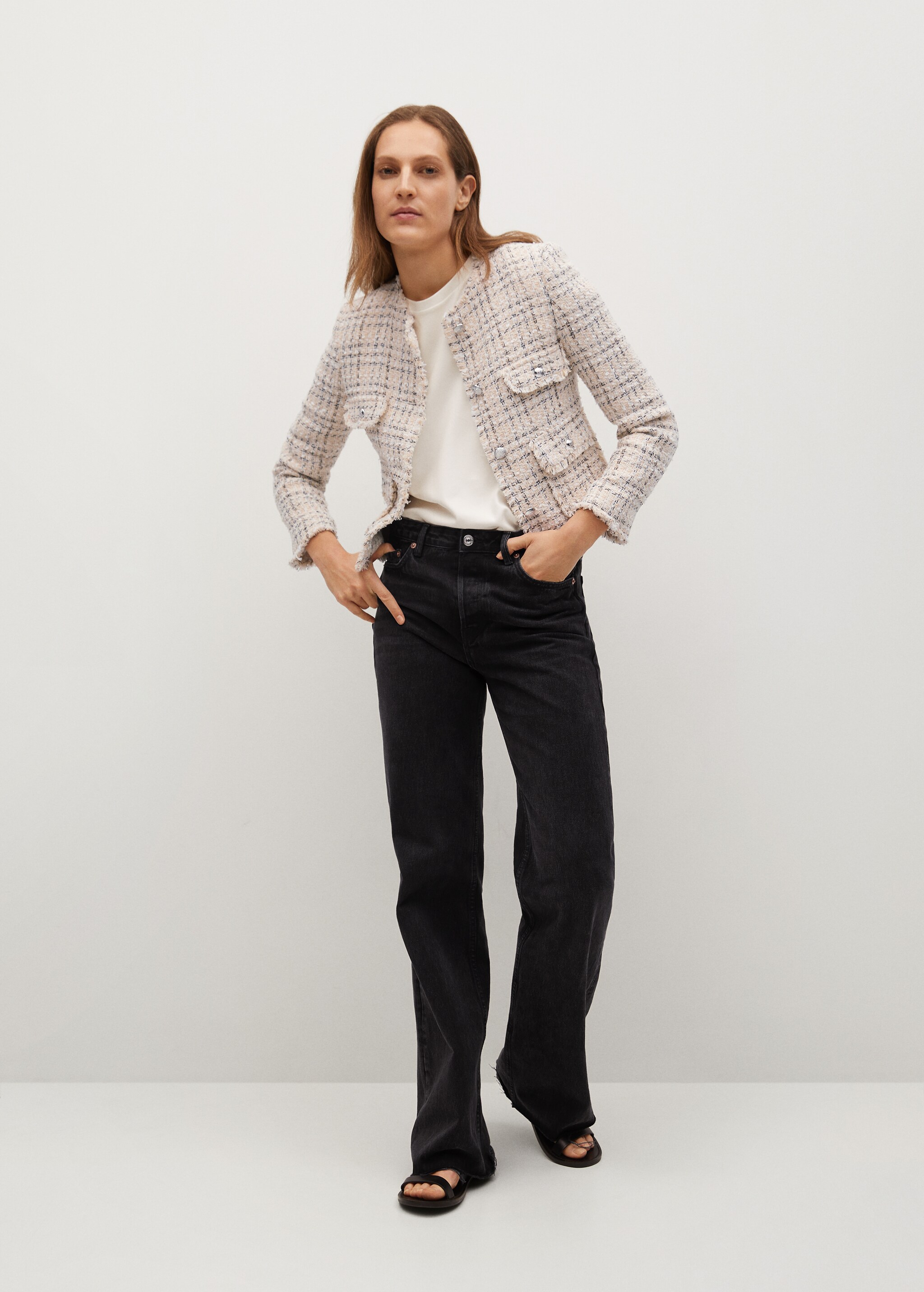 Tweed jacket with pockets - General plane