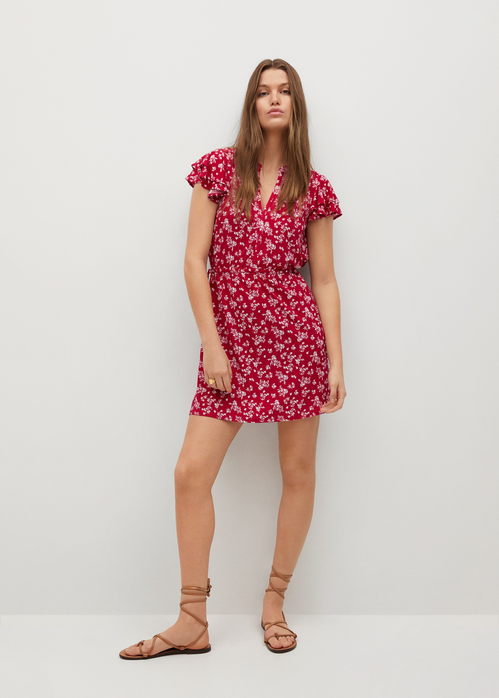 Vestido estampado flores - Plano general