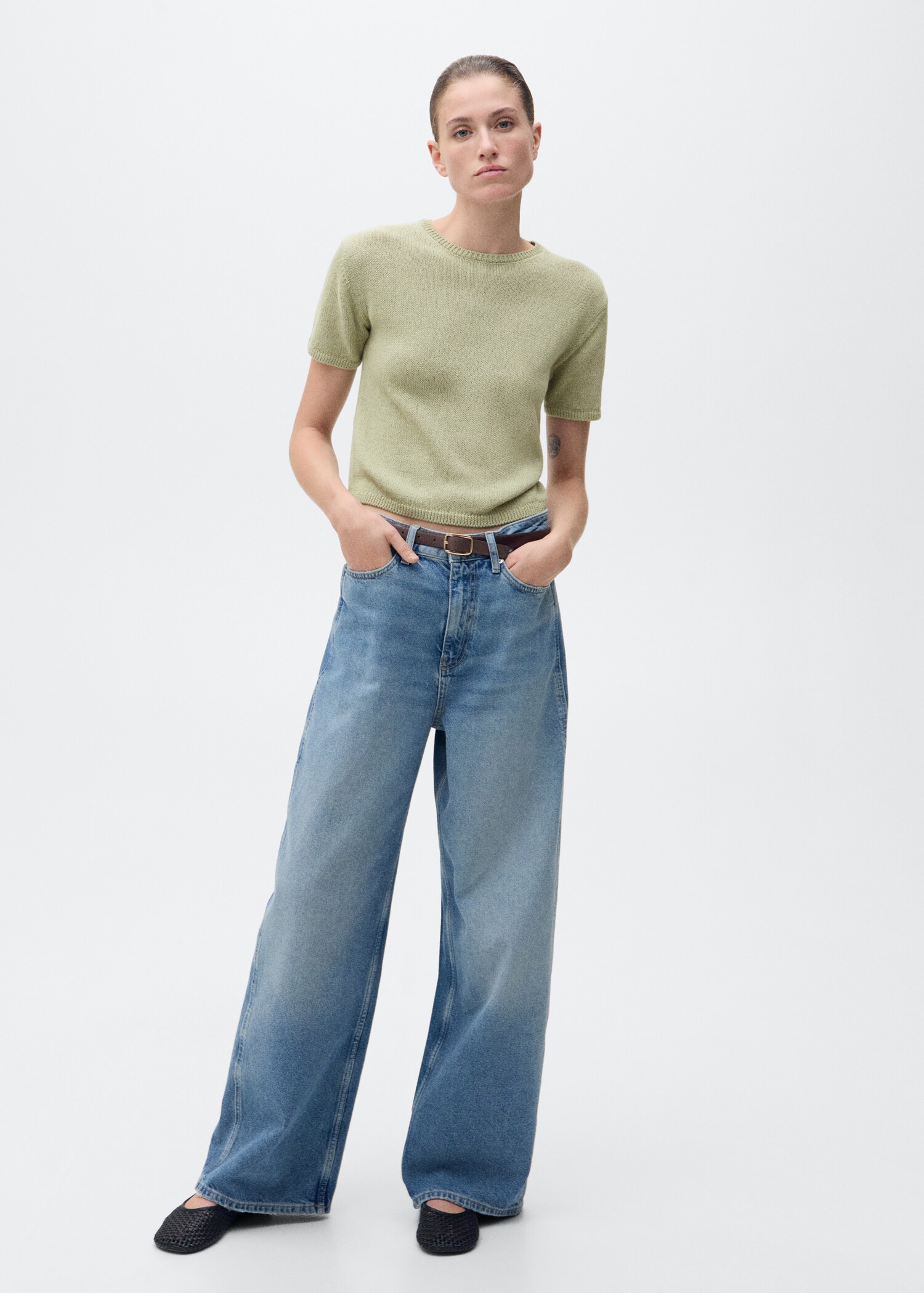 Jersei cotó punt màniga curta - Pla general