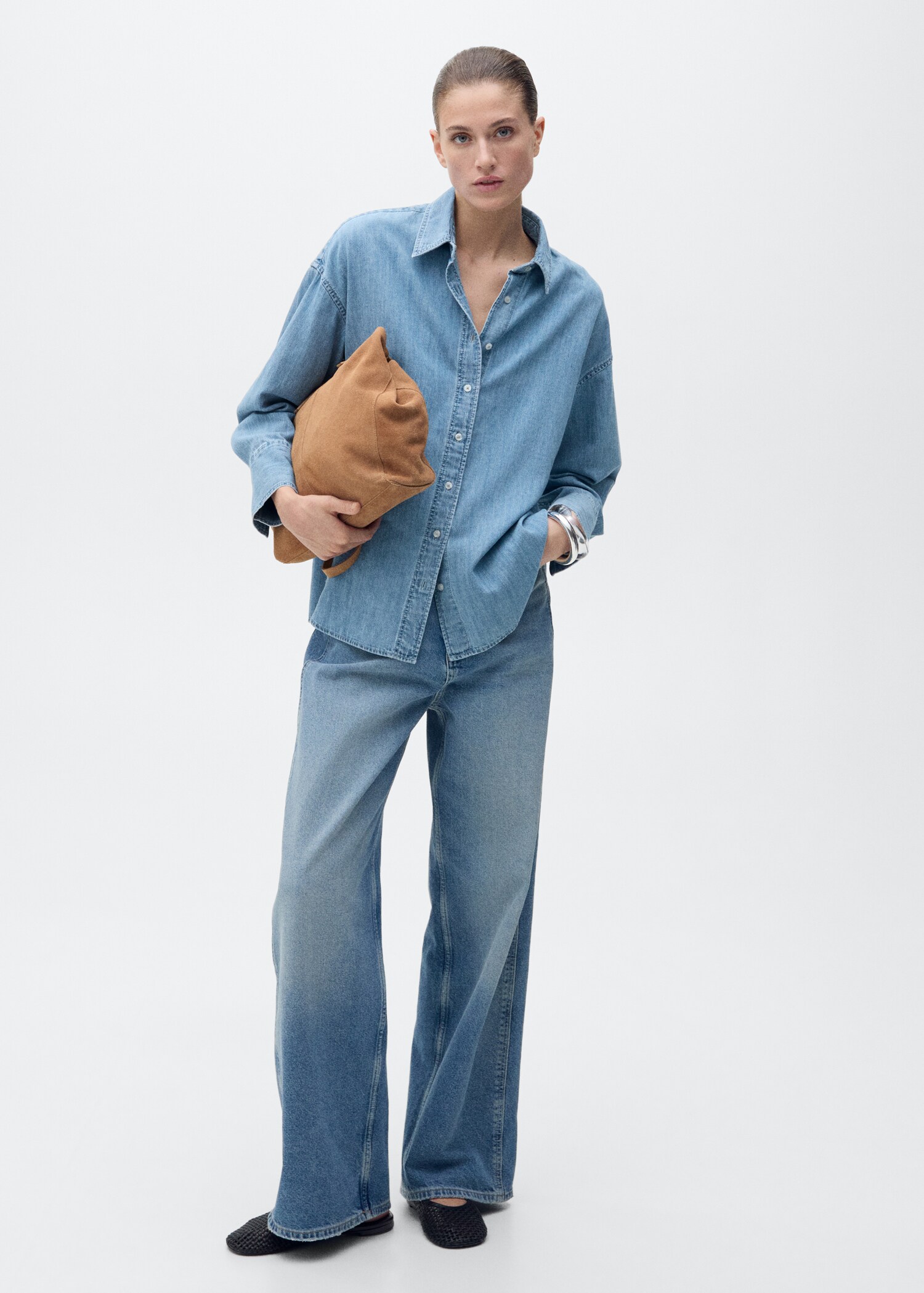 Chemise denim oversize - Plan général
