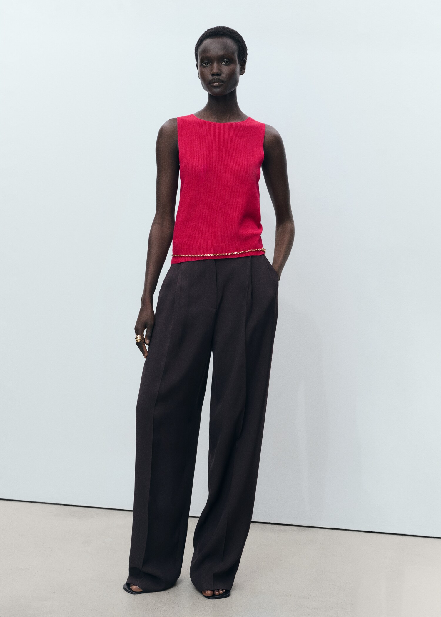 Geripptes Feinstrick-Top - Allgemeine Ansicht