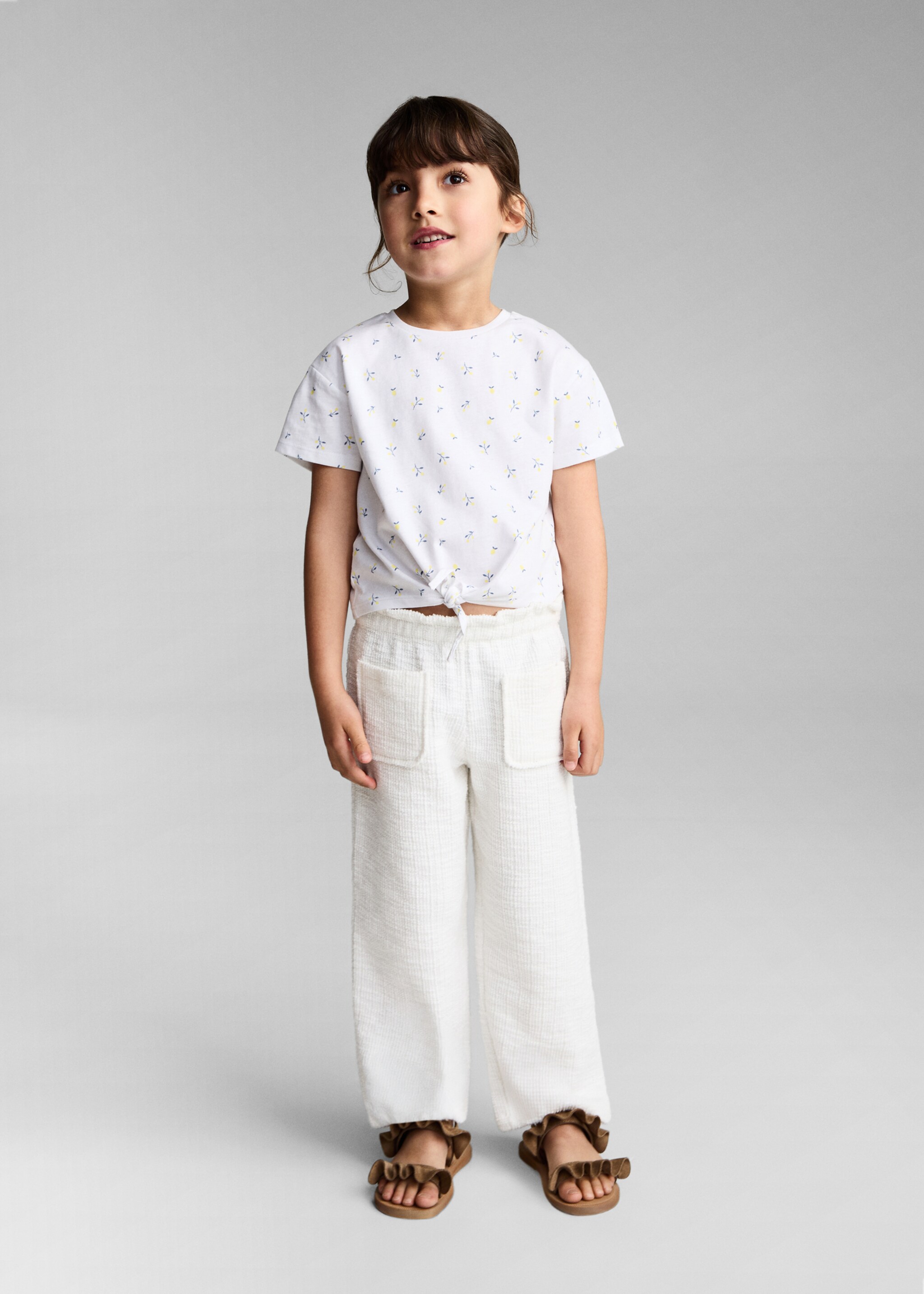 Knot printed T-shirt - General plane, Off White. Ref: 87027900-00.