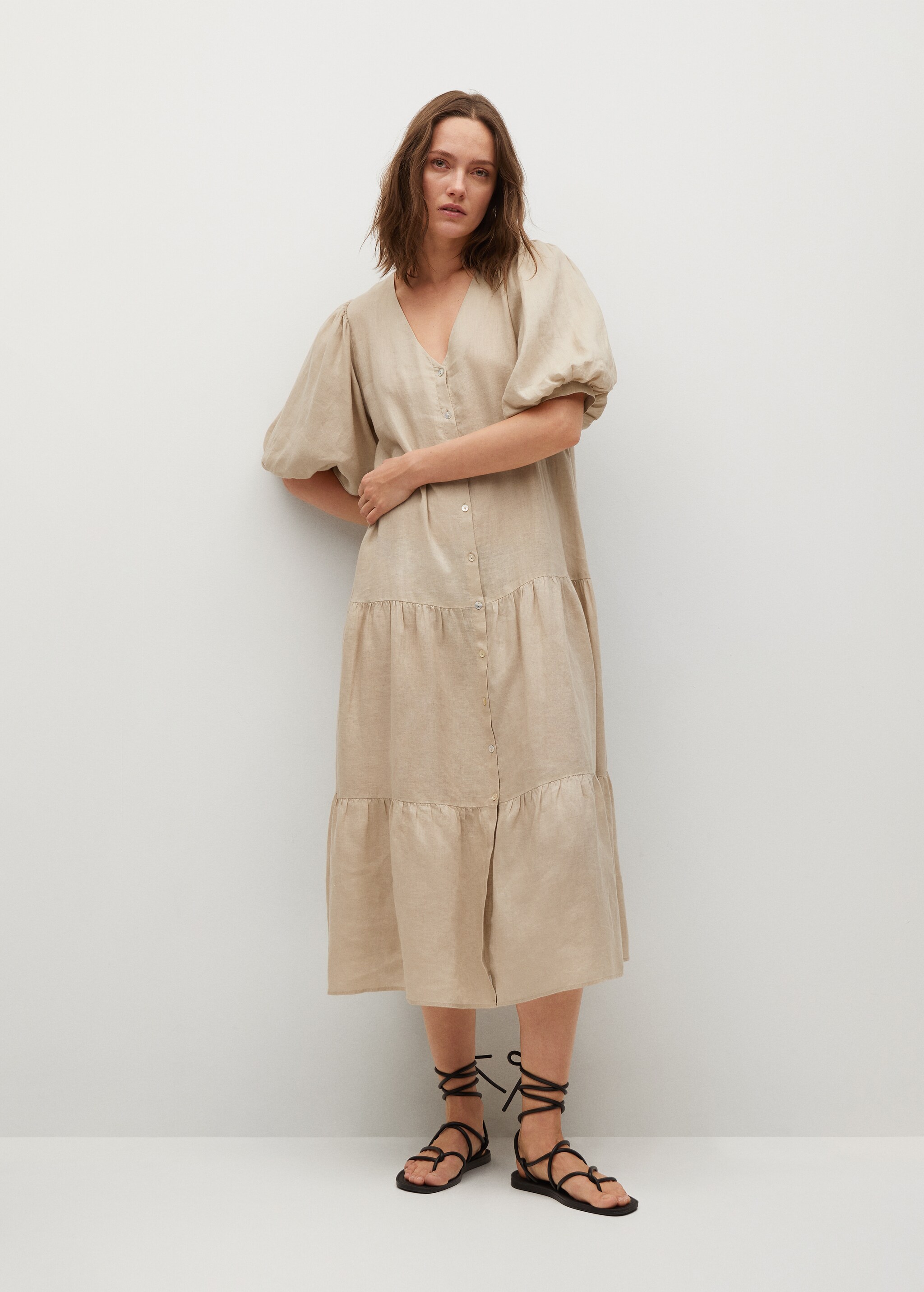 Vestido 100% lino - Plano general