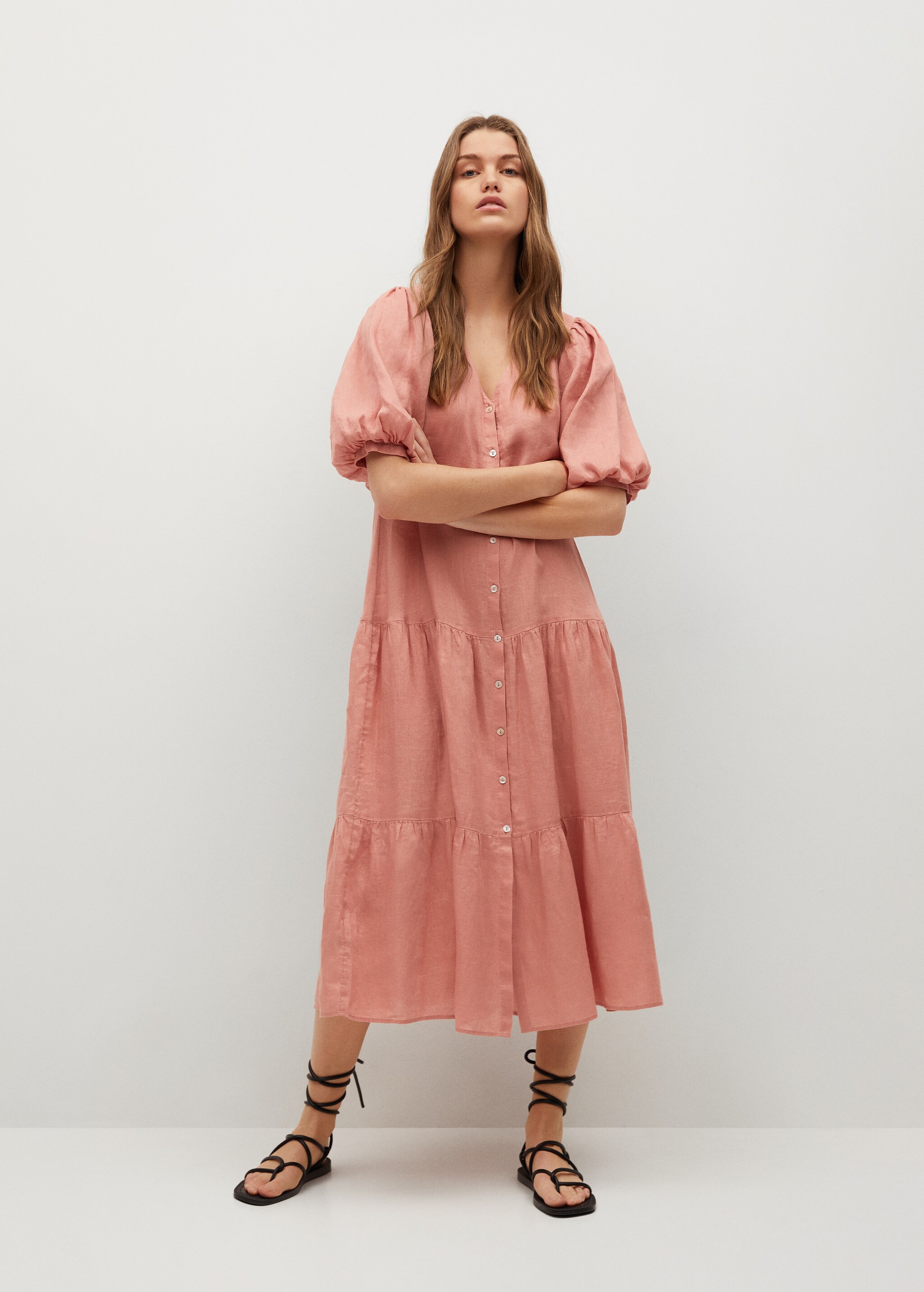 Vestido 100% lino - Plano general