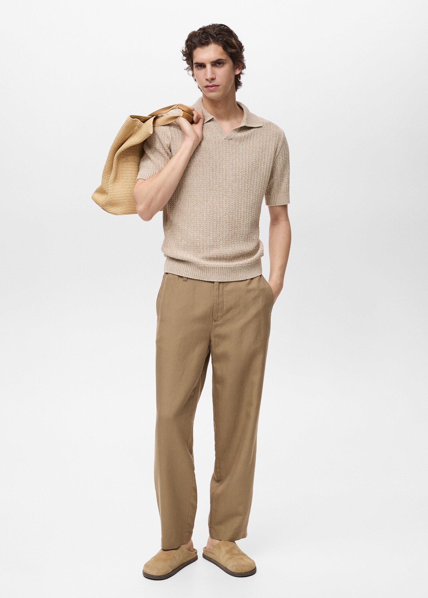 Polo algodón punto estructura - Plano general