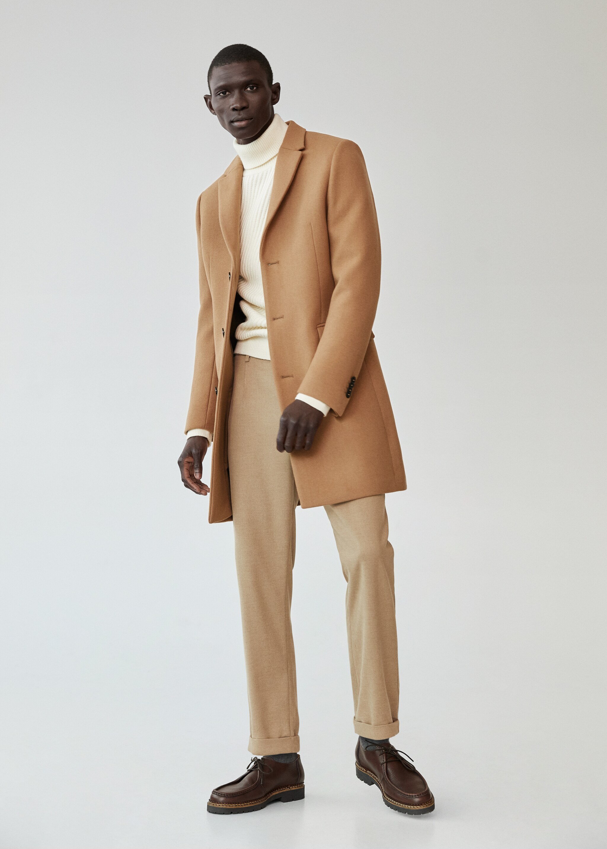 Abrigo Tailored largo lana - Plano general