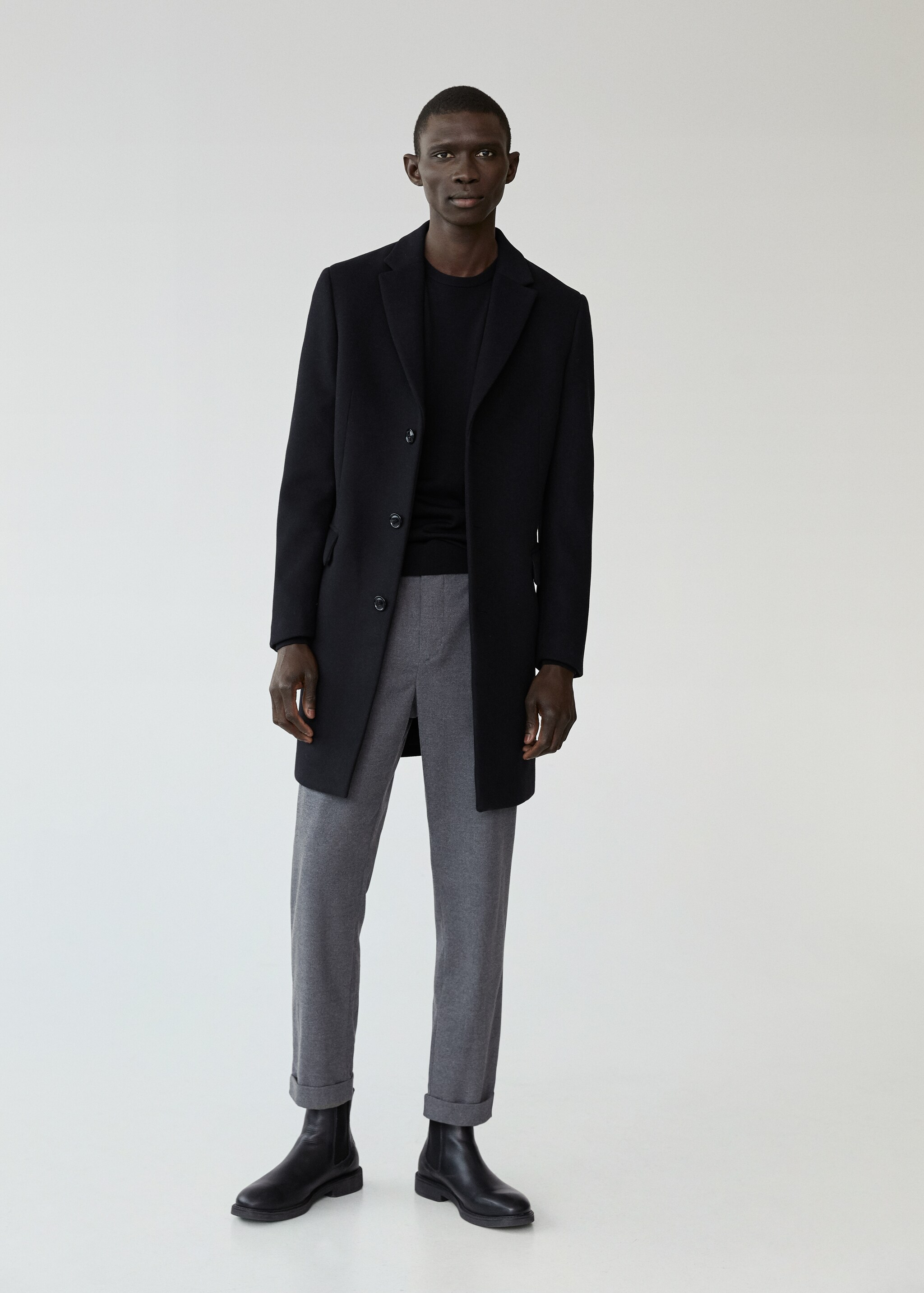 Dlouhý vlněná kabát Tailored - Celkový náhled