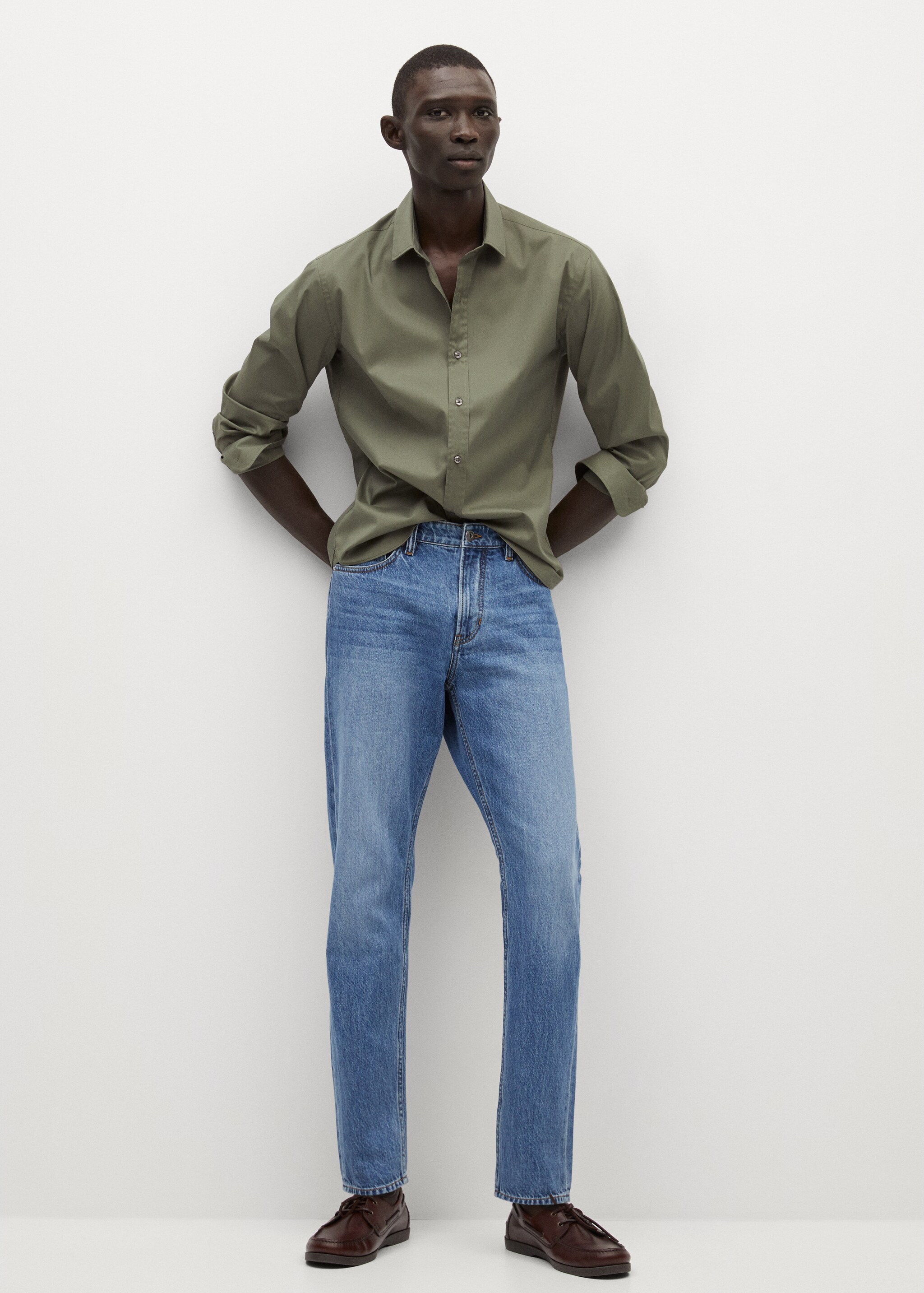Slim fit cotton shirt - General plane