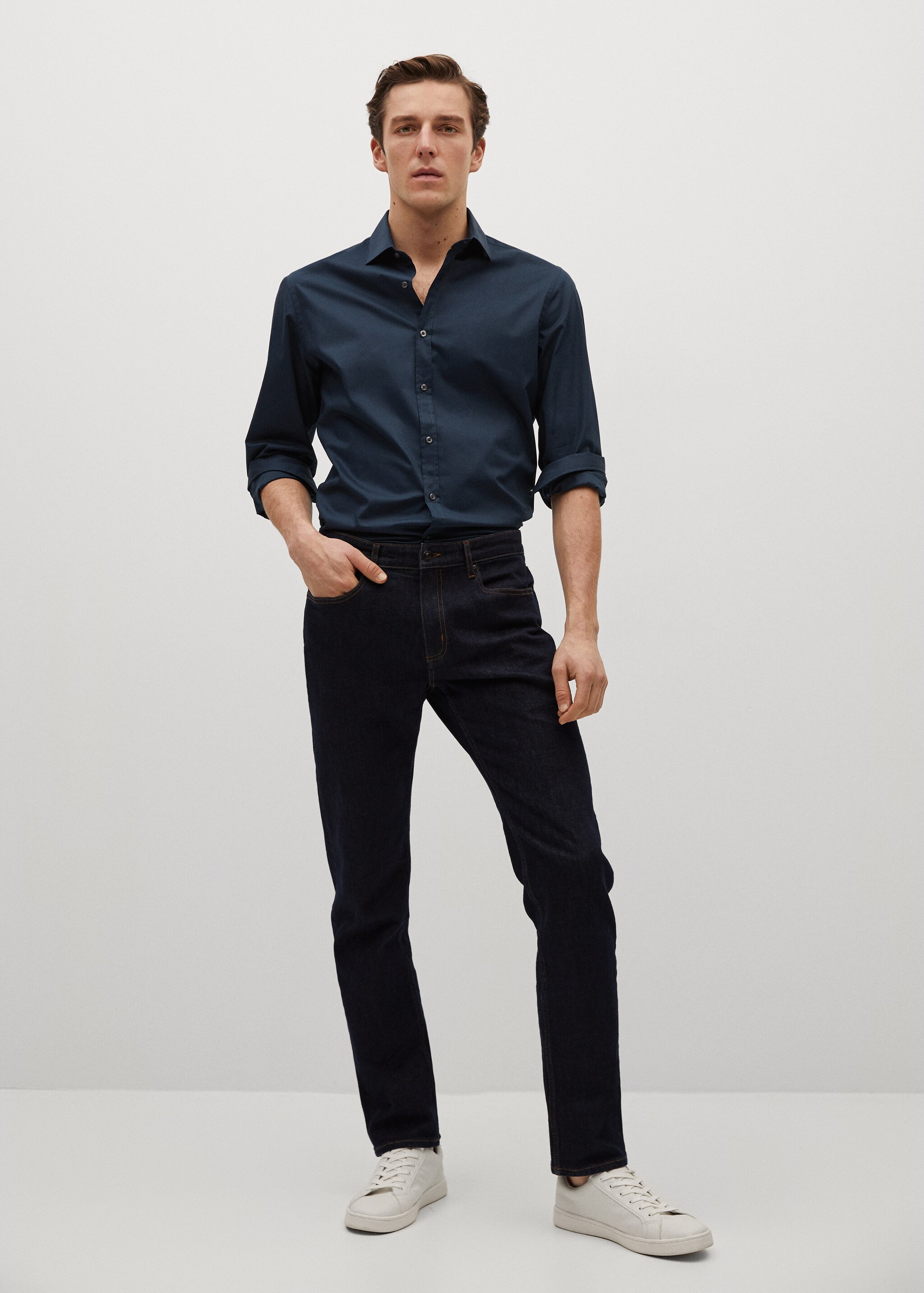 Slim fit cotton shirt - General plane