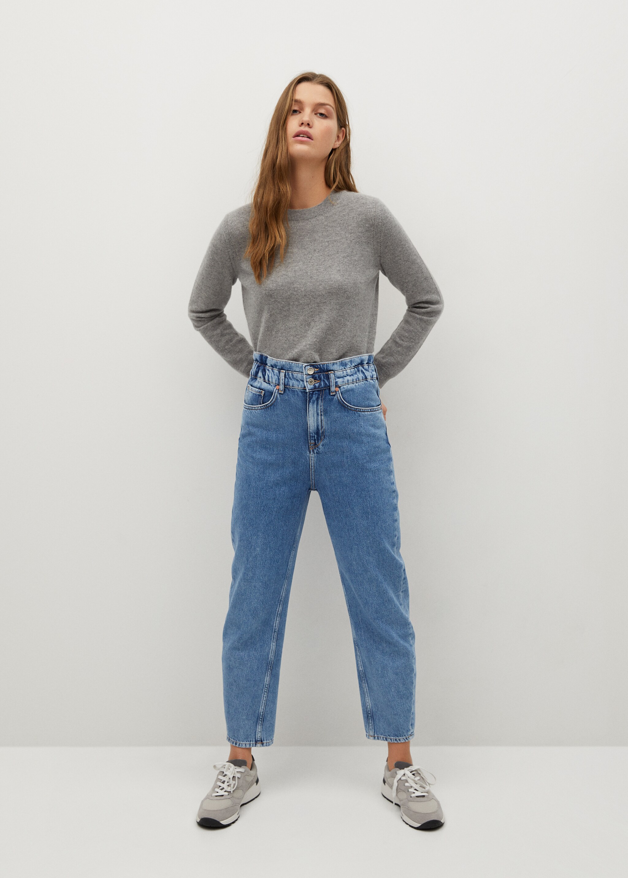 Jeans baggy cintura elástica - Plano general