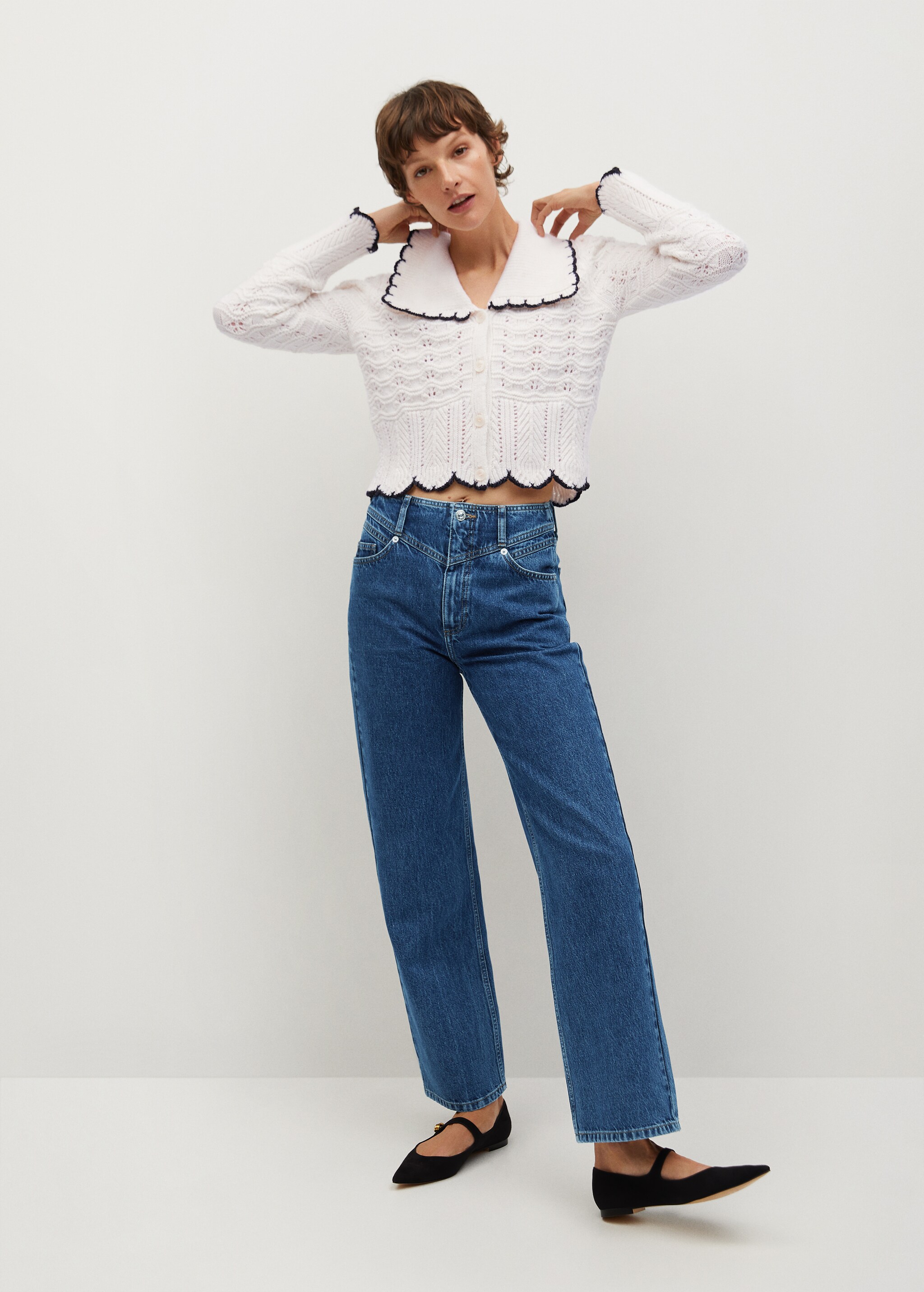 High-waist wideleg jeans - General plane