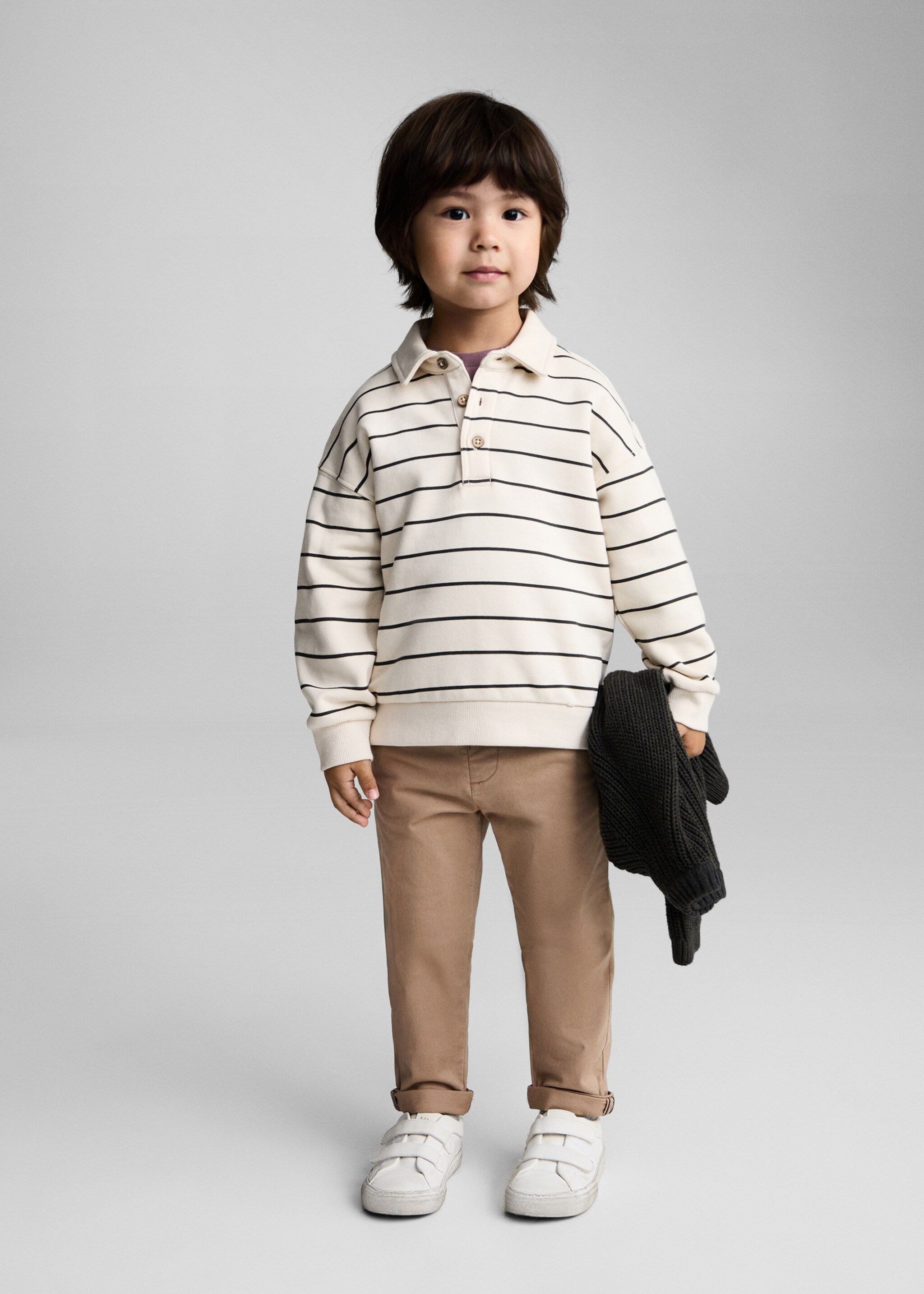 Cotton chinos - General plane, Beige. Ref: 87030627-00.