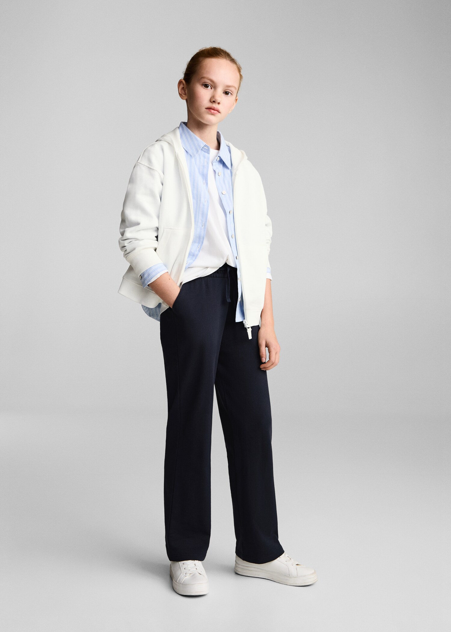 Cotton jogger-style trousers - General plane