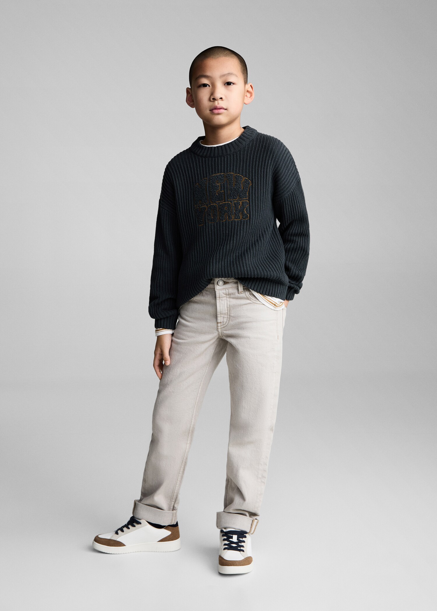 Message knitted sweater - General plane