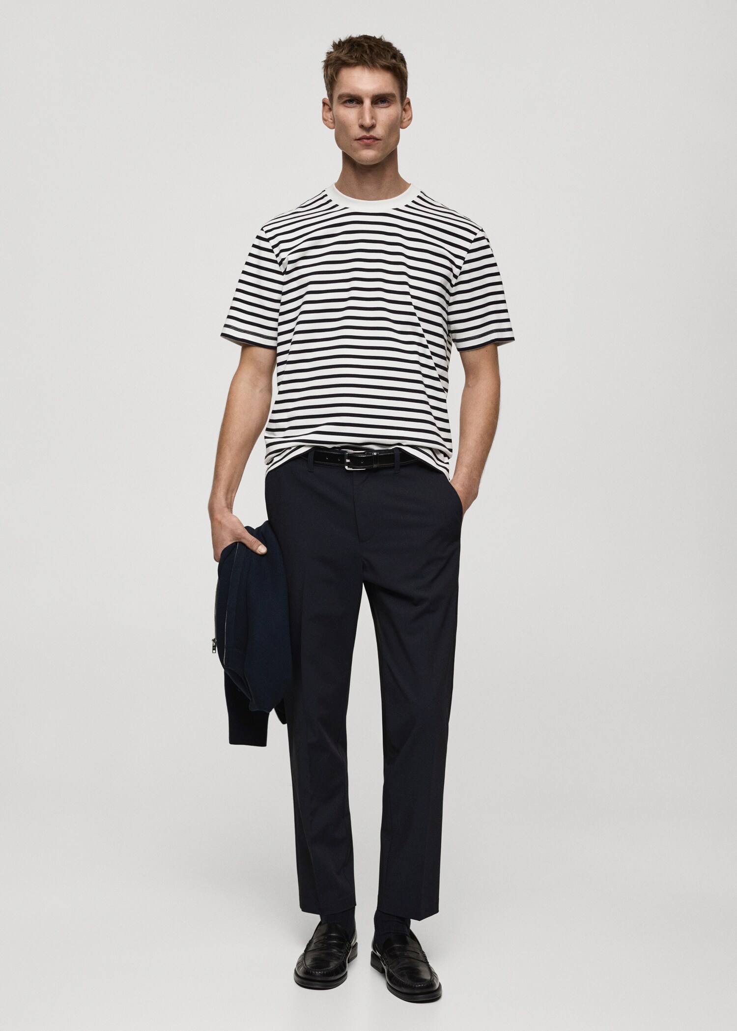 Slim-Comfort-Stretch-Hose Bologna in Cropped-Länge - Allgemeine Ansicht