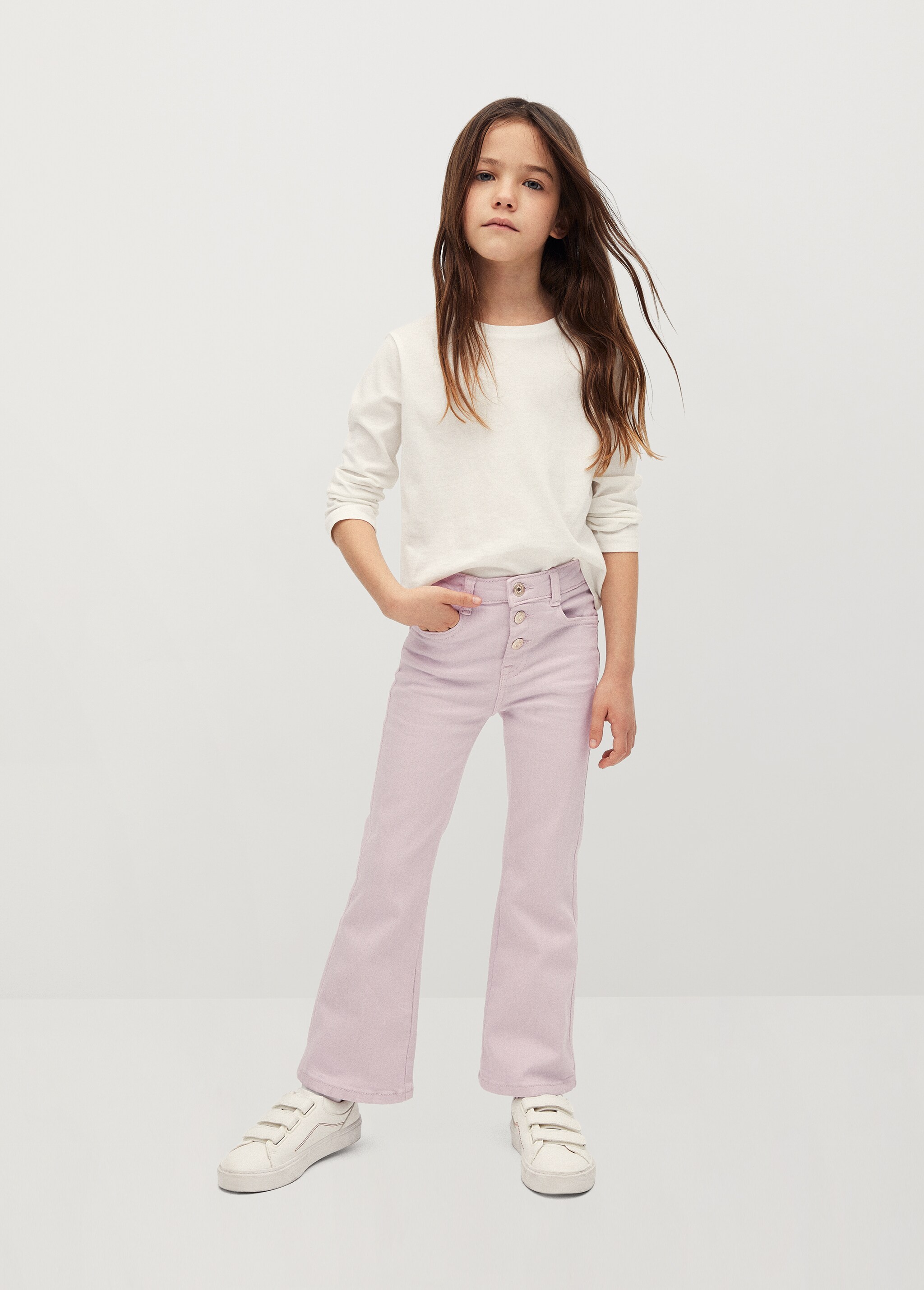 Jeans flare botones - Plano general