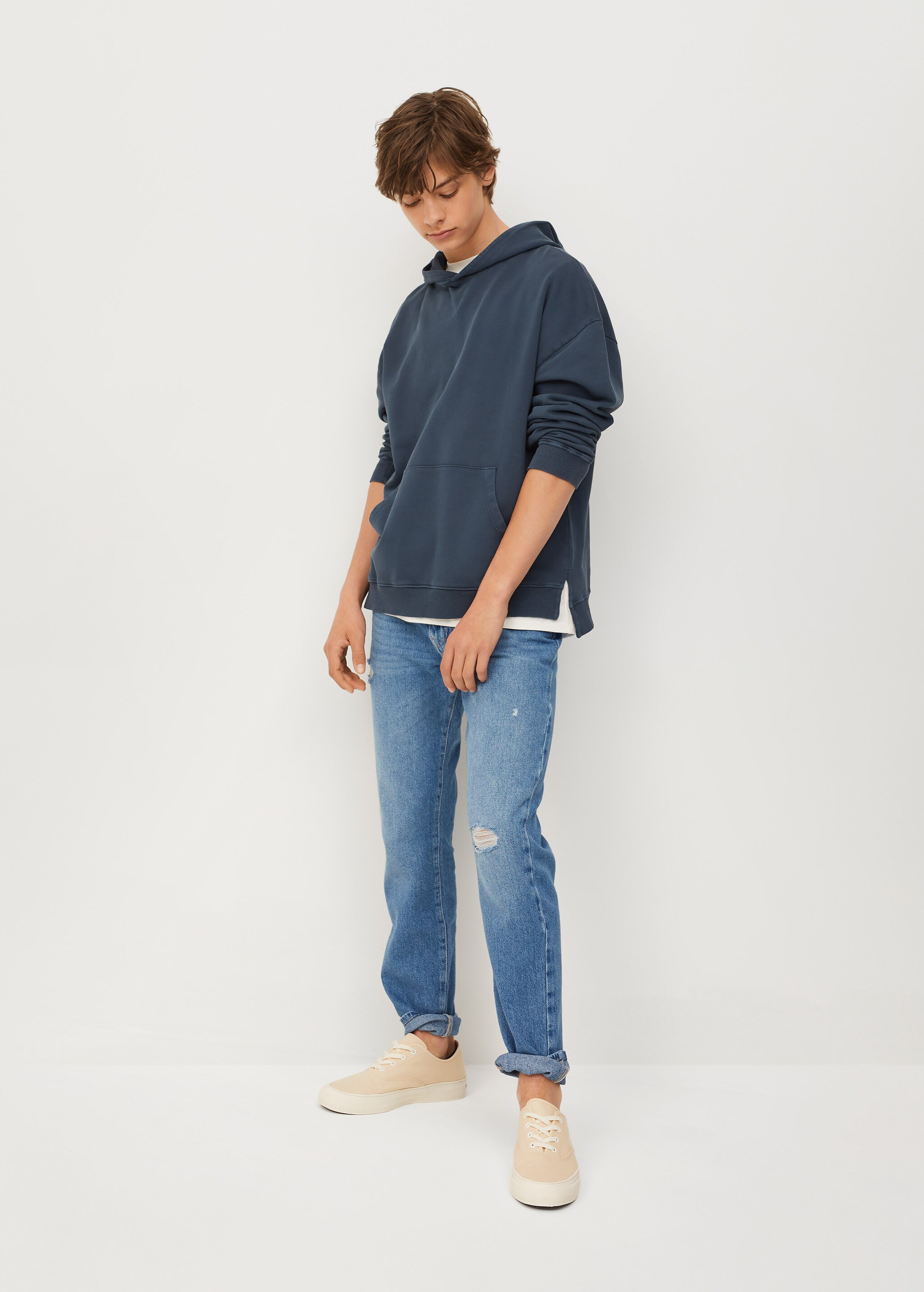 Sweater à capuche coton - Plan général