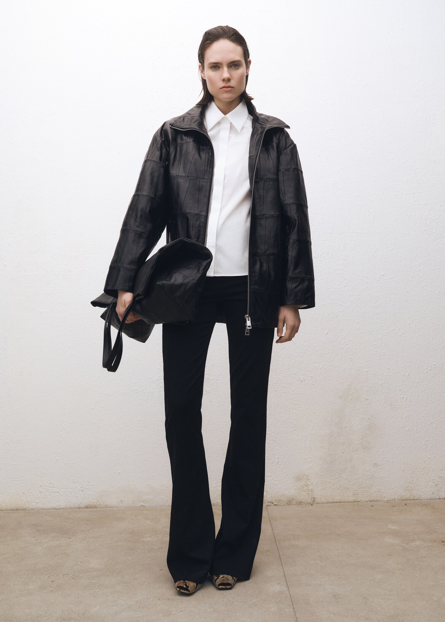 Slim-fit poplin shirt - General plane