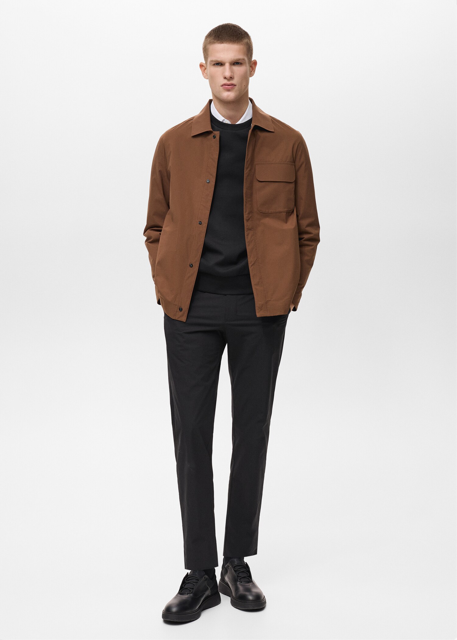 Chaqueta water repellent bolsillos - Plano general